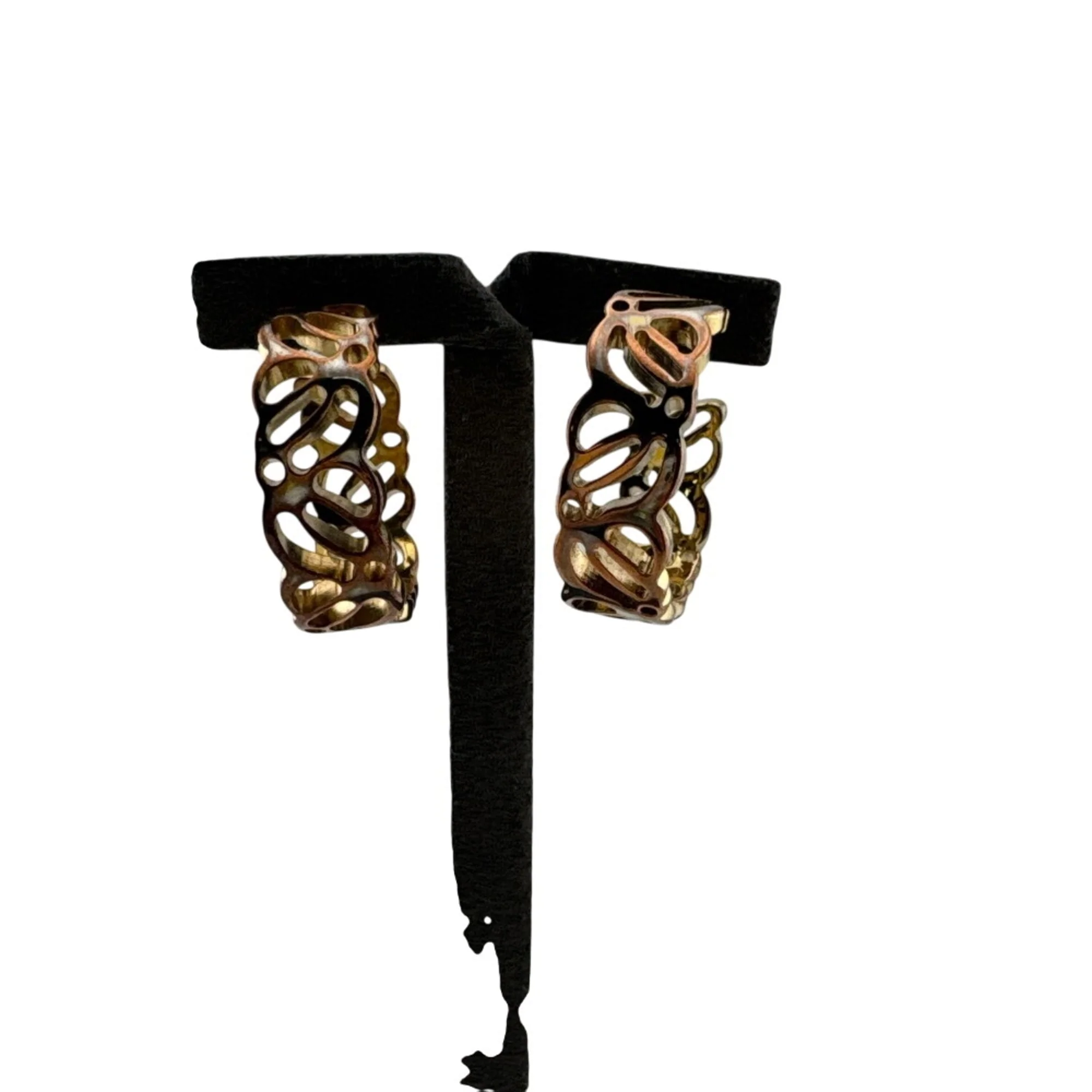 Earrings Hoop Gold-Tone Metal - Image 6