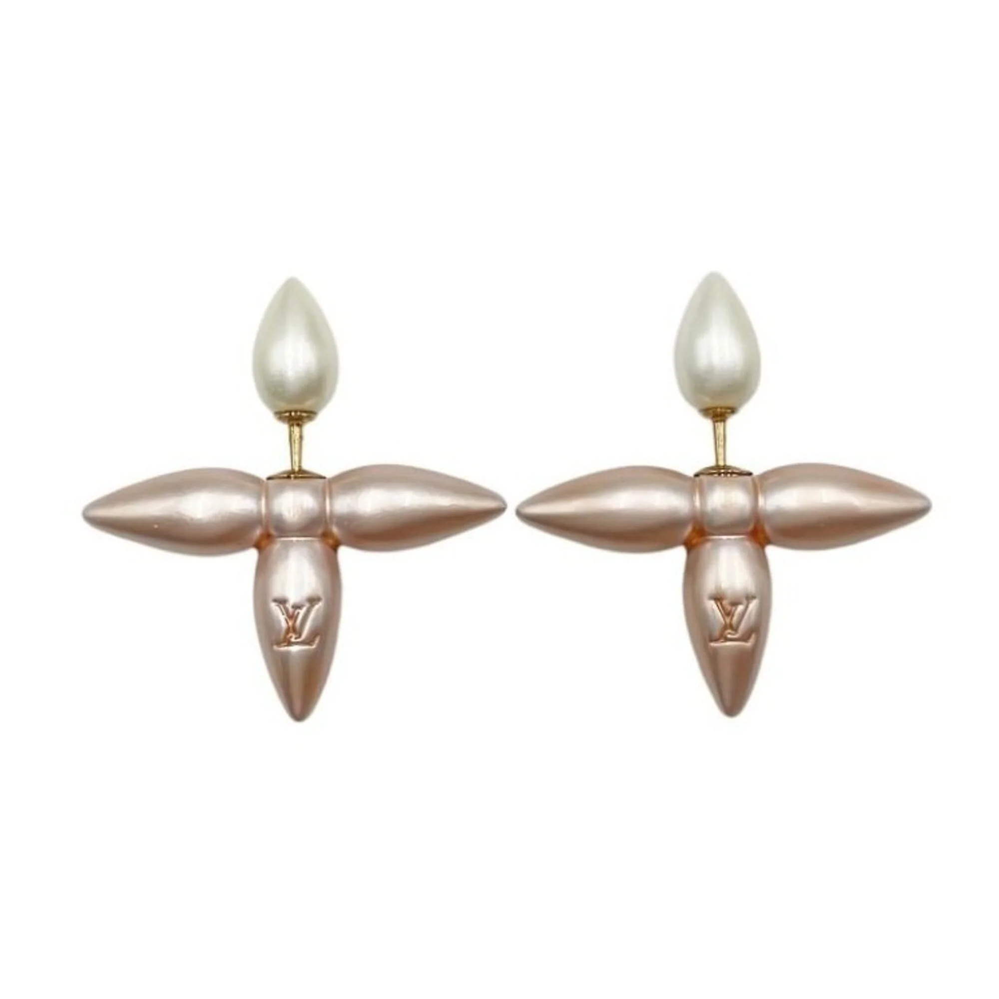 Earrings Gold-Tone Metal