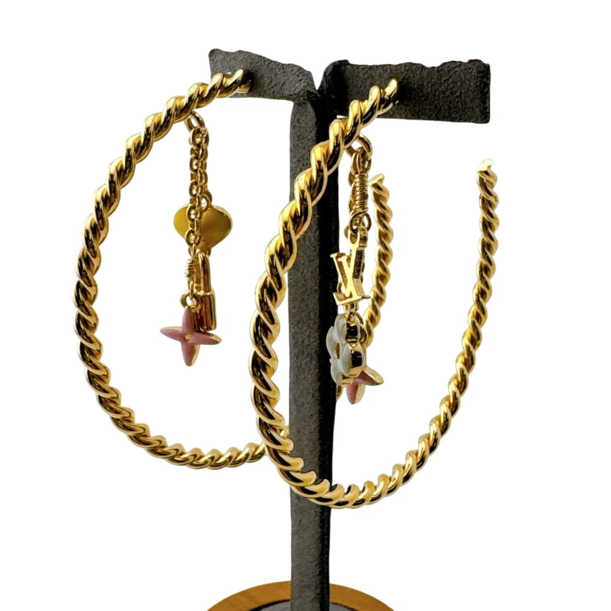 Earrings Hoop Gold-Tone Metal - Image 6
