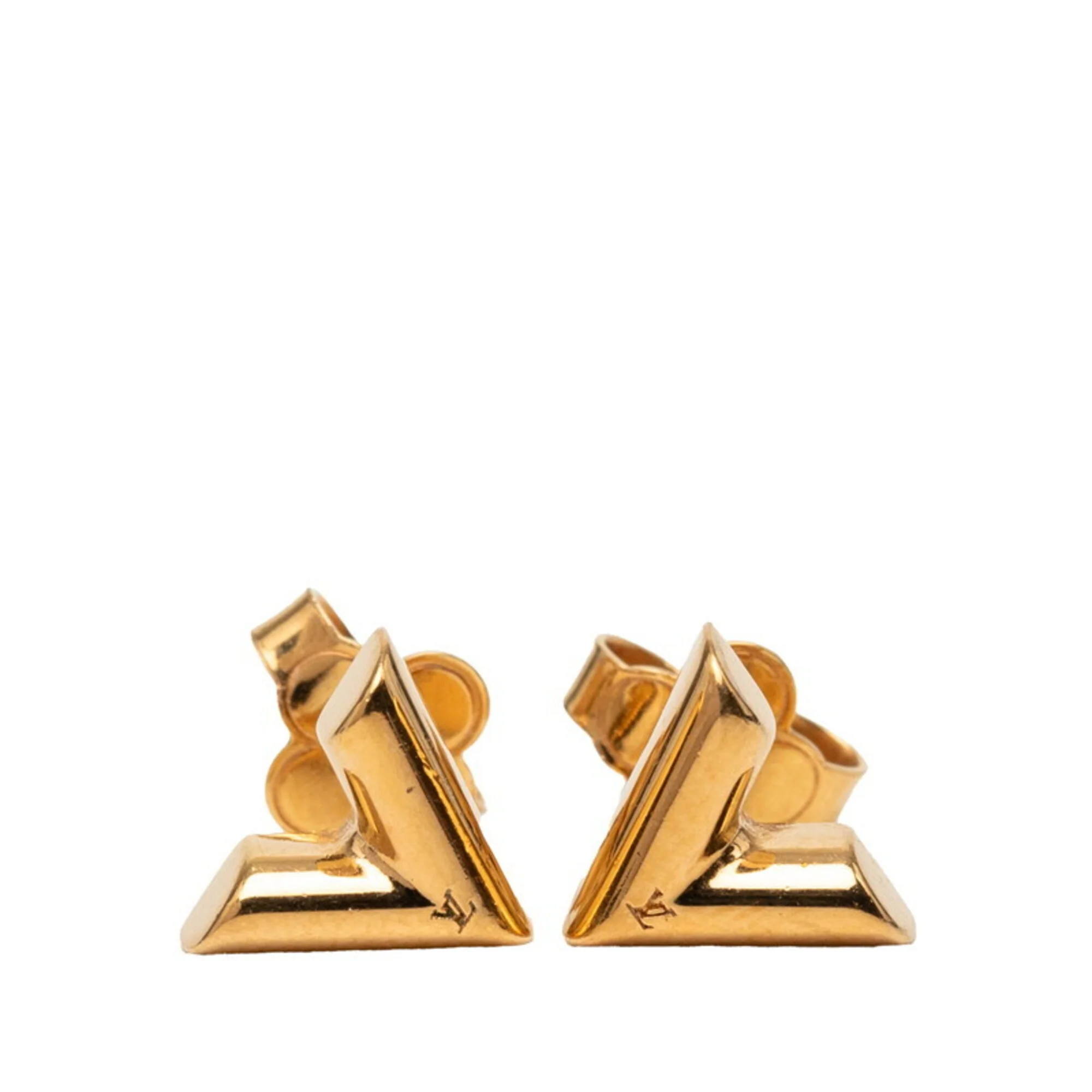 Essential V Earrings Gold Gold-Tone Metal