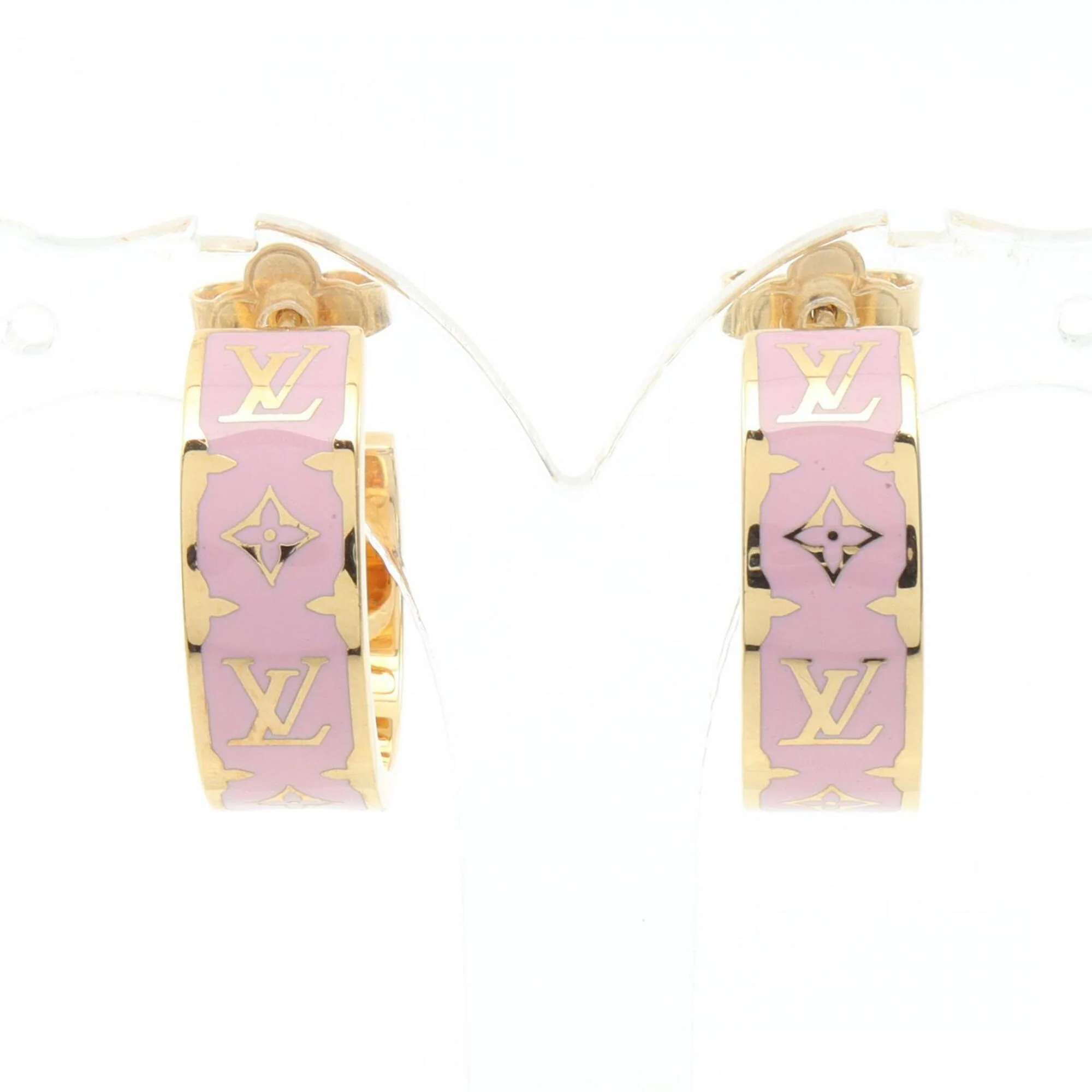 Hoop Earrings Enamel and Gold - Image 2