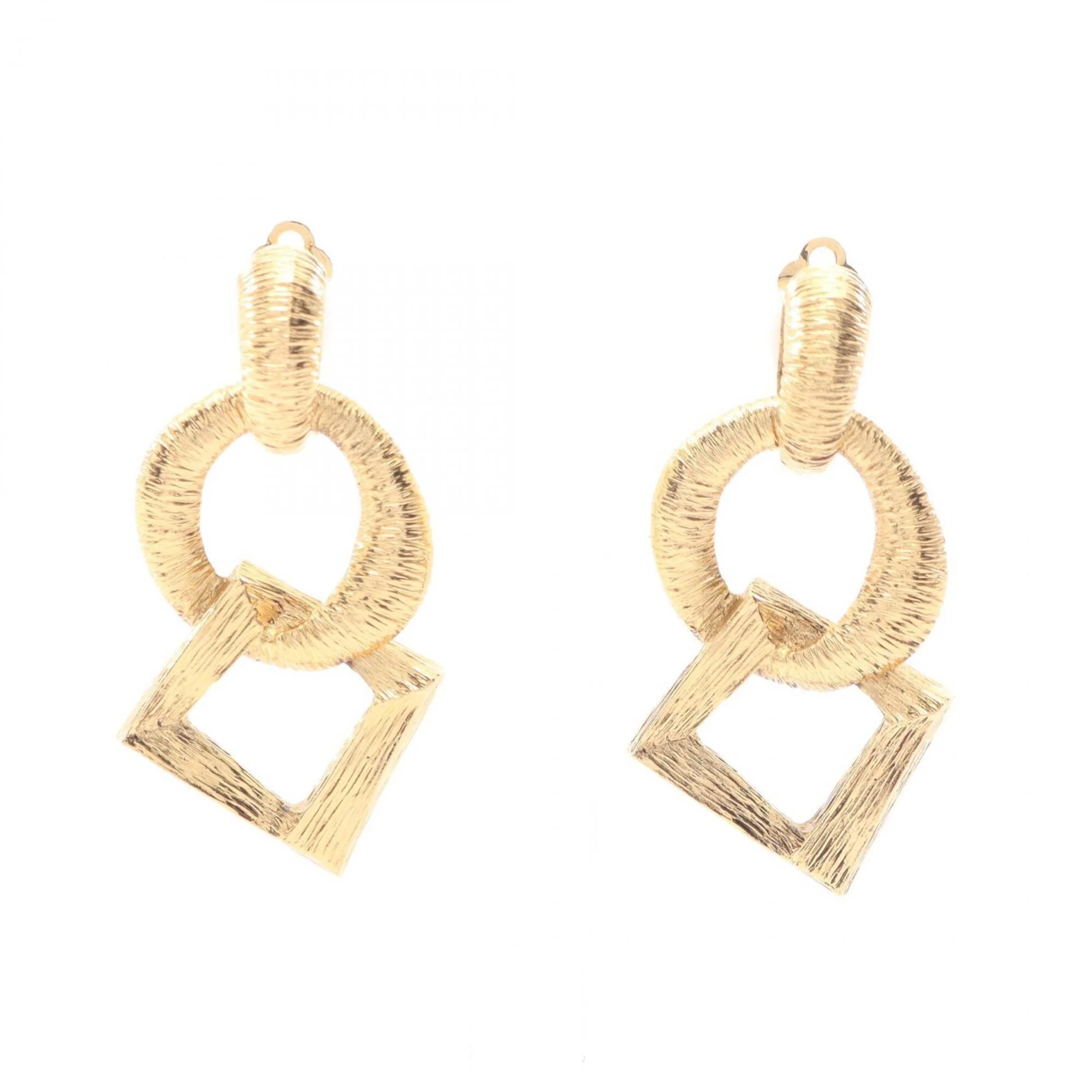 Clip-On Earrings Clip-On Gold-Tone Metal