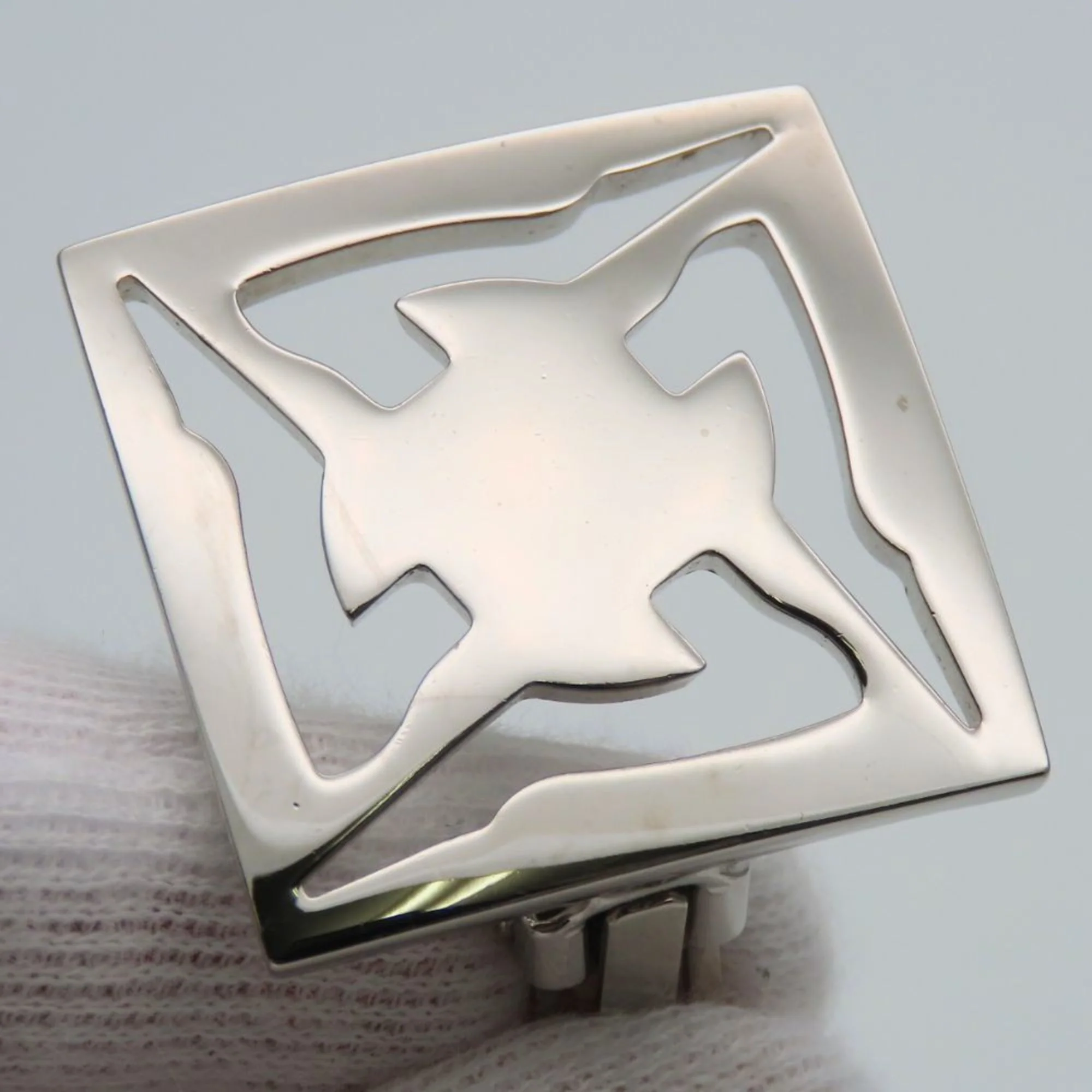 Clip-On Earrings Clip-On Silver-Tone Metal - Image 2