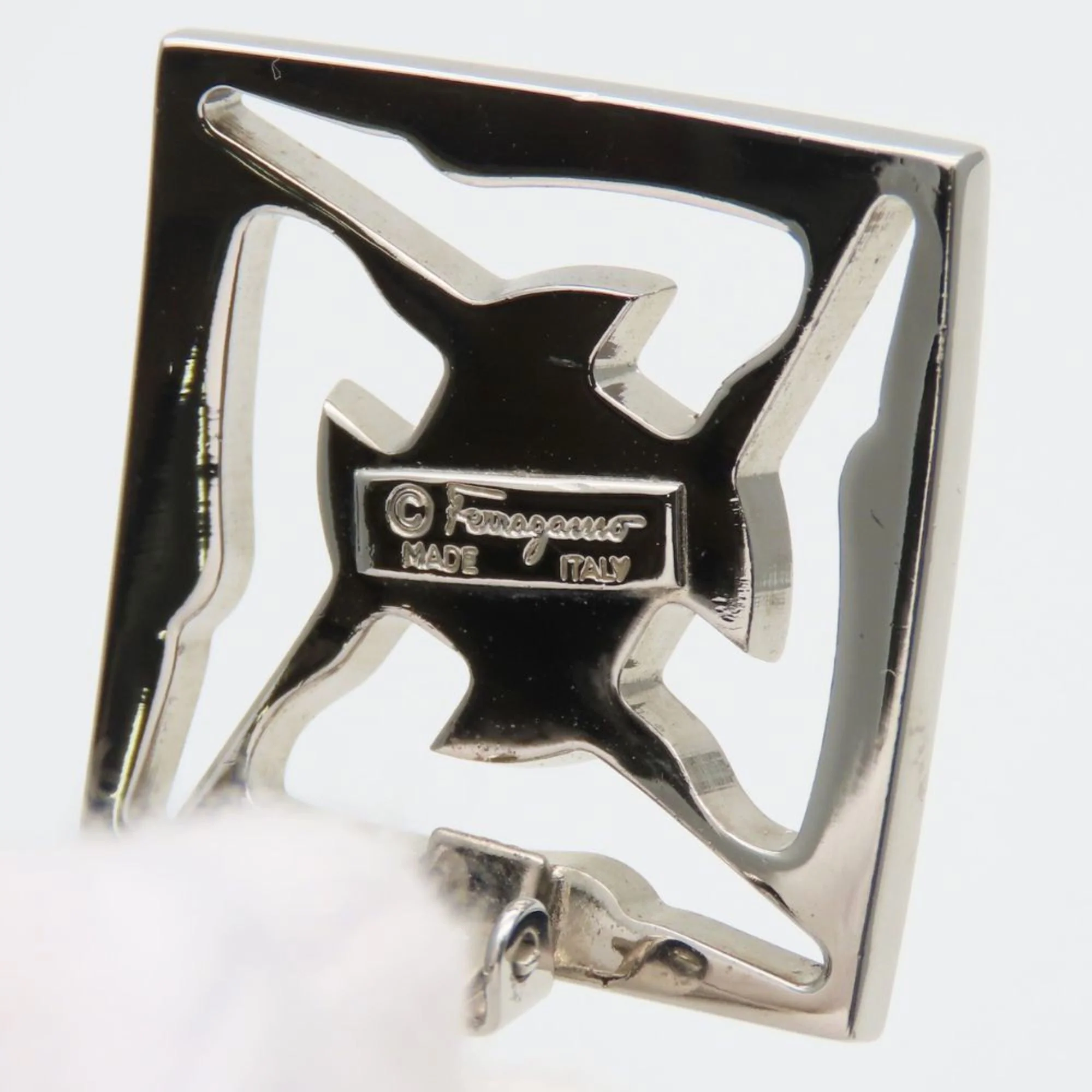 Clip-On Earrings Clip-On Silver-Tone Metal - Image 3