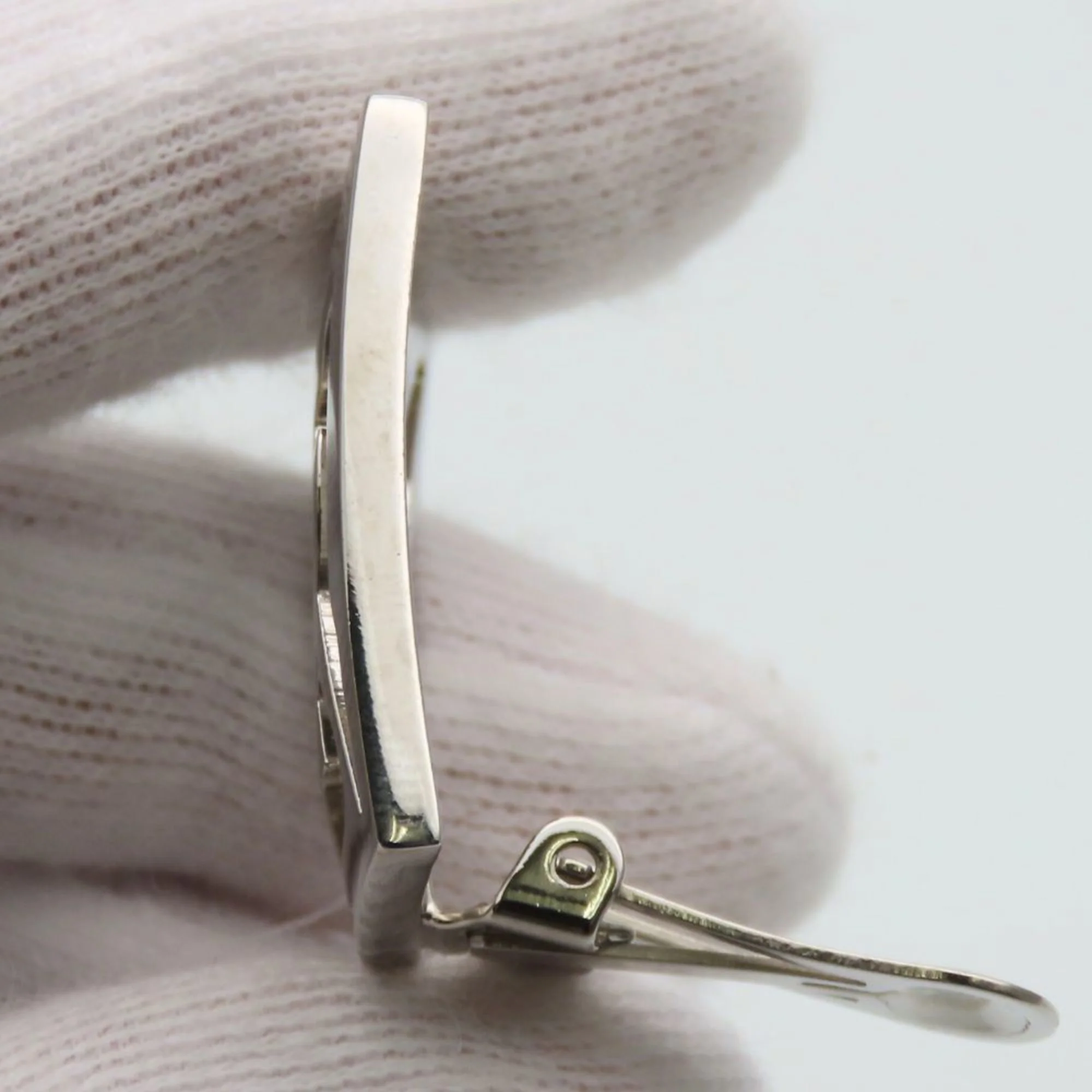 Clip-On Earrings Clip-On Silver-Tone Metal - Image 9
