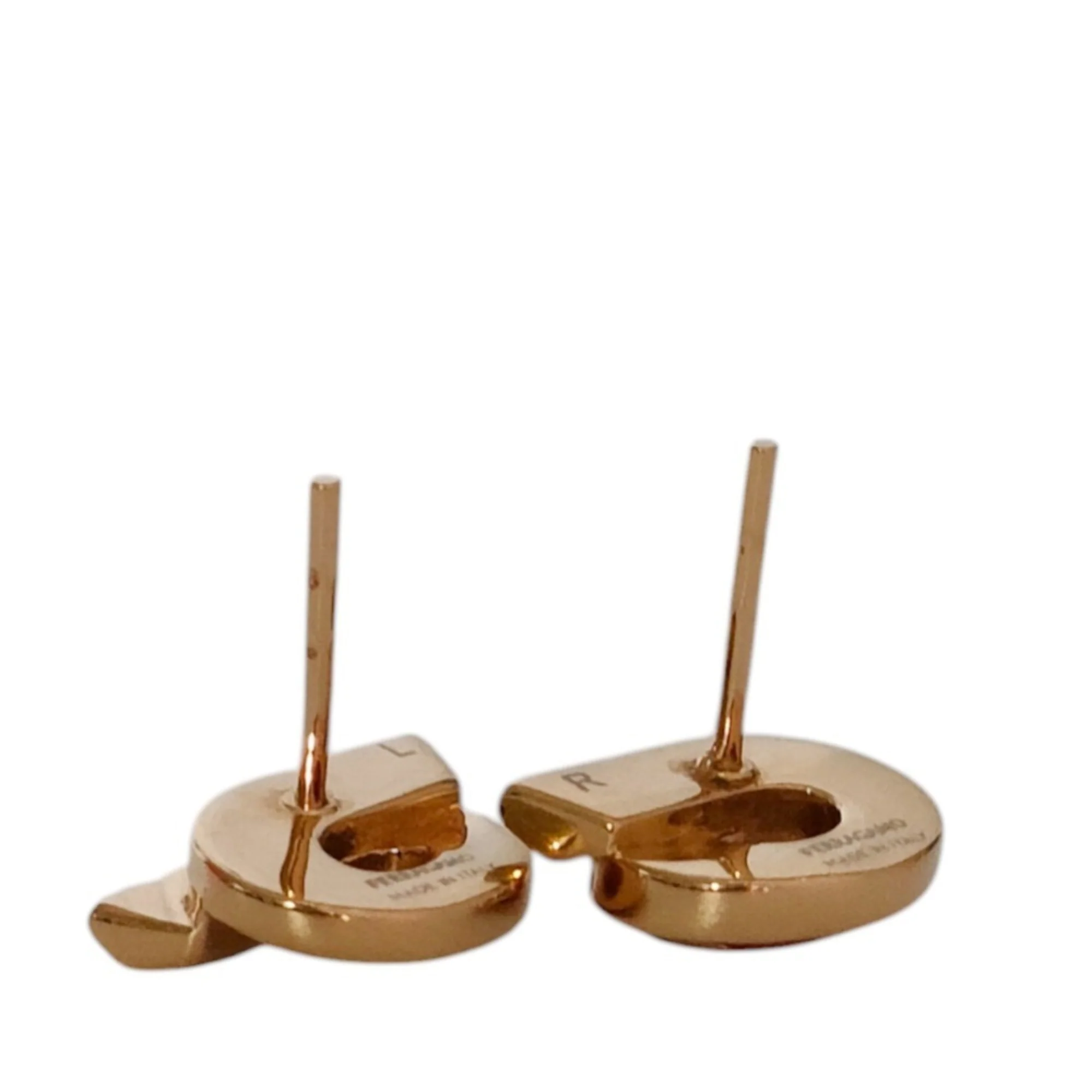Earrings Stud Gold-Tone Metal - Image 5