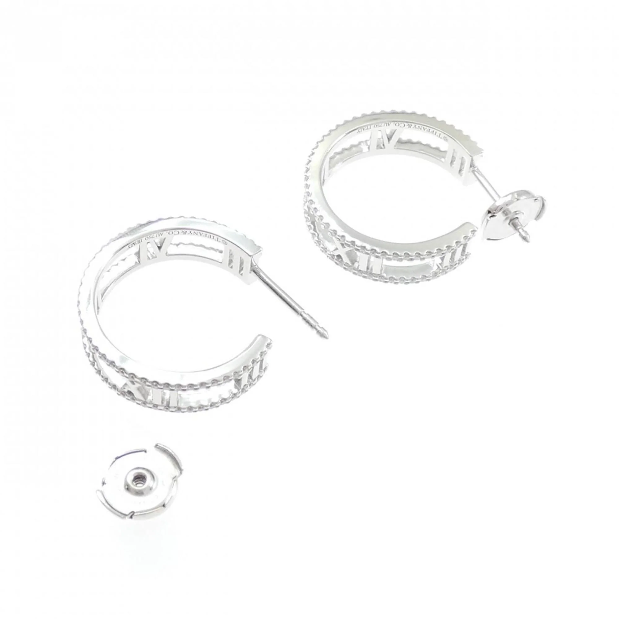 Atlas Earrings White Gold - Image 3