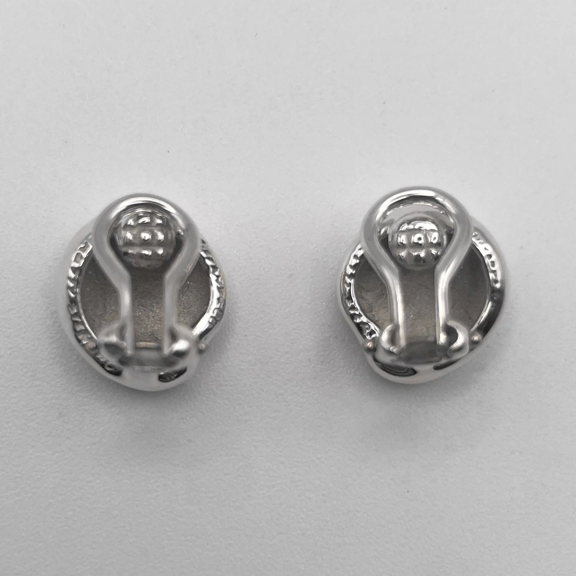 Bean Earrings Sterling Silver 13mm Sterling Silver - Image 8