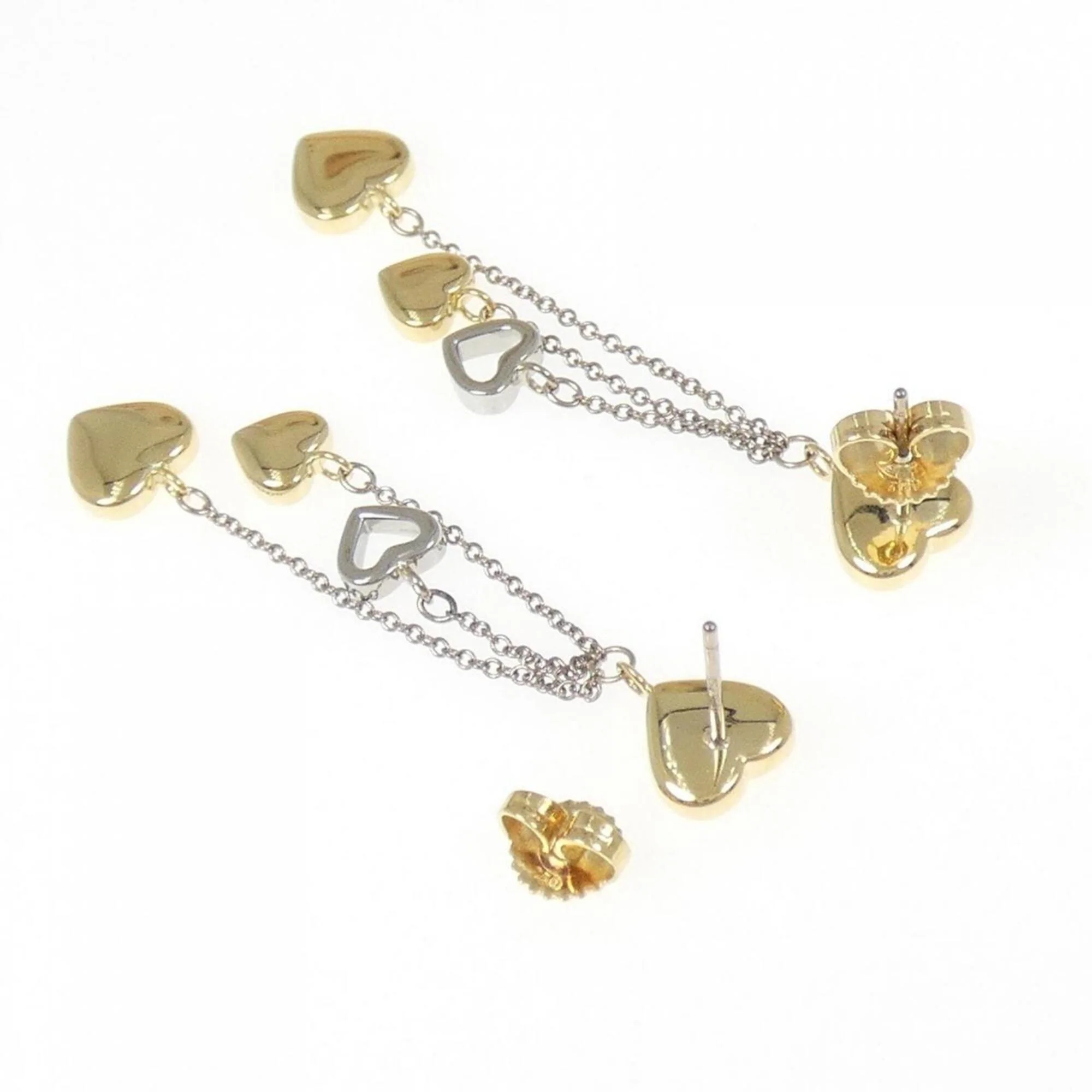 Earrings 18K White Gold and 18K Yellow Gold - Image 3