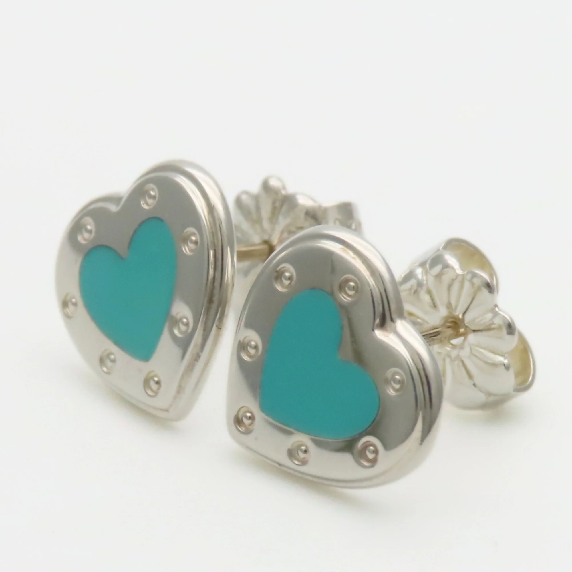 Earrings Enamel and Sterling Silver - Image 3