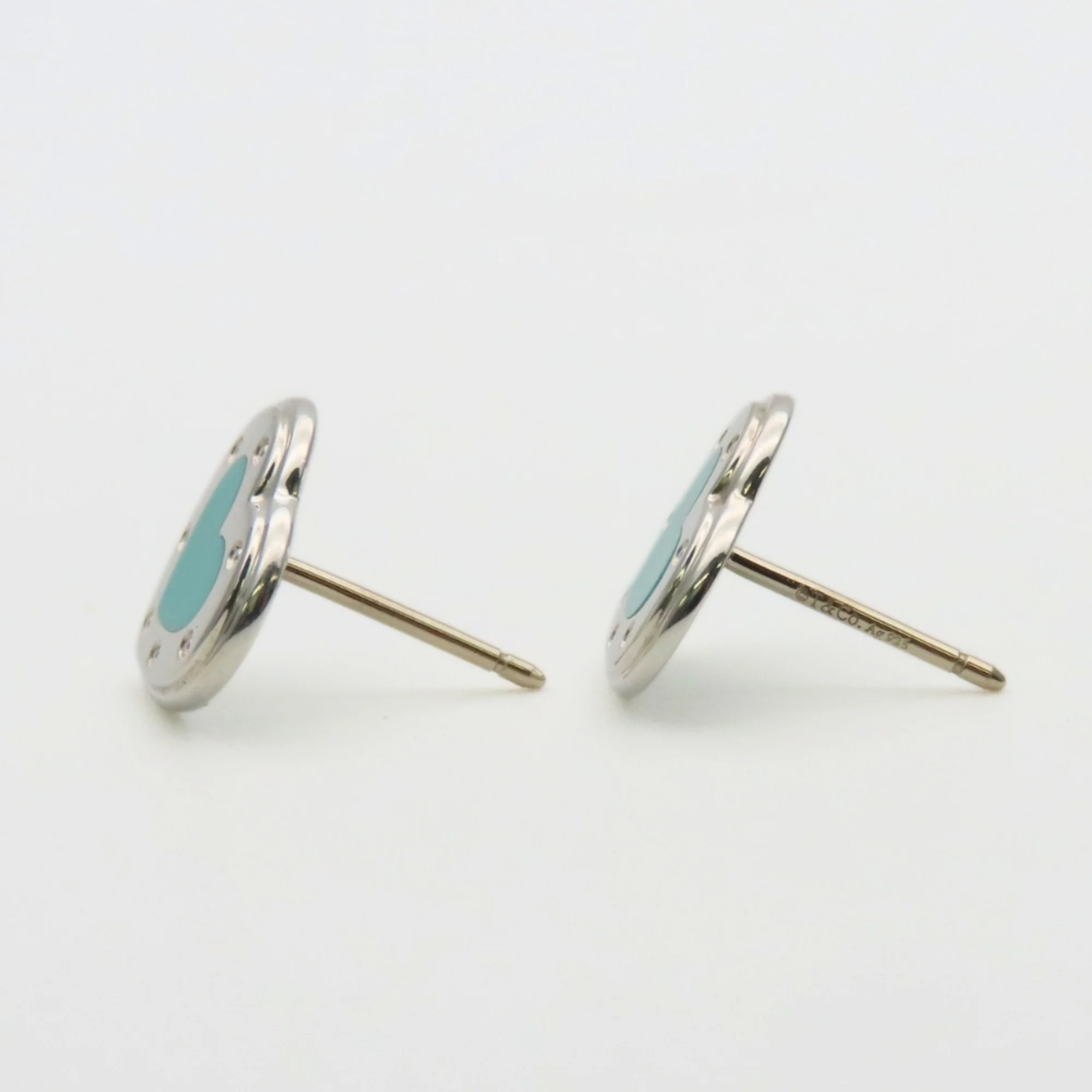 Earrings Enamel and Sterling Silver - Image 4
