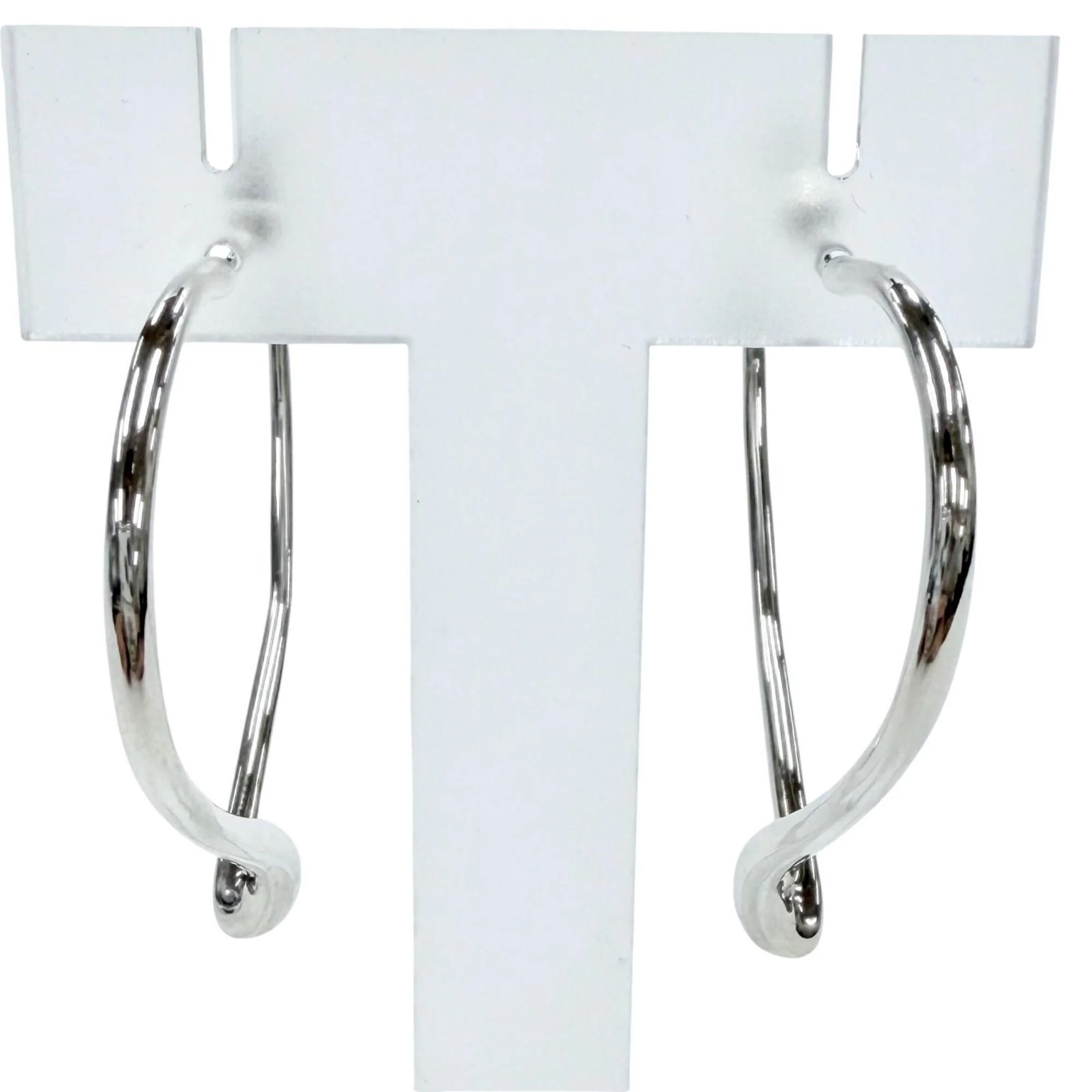 Earrings Hoop Silver 925 - Image 2