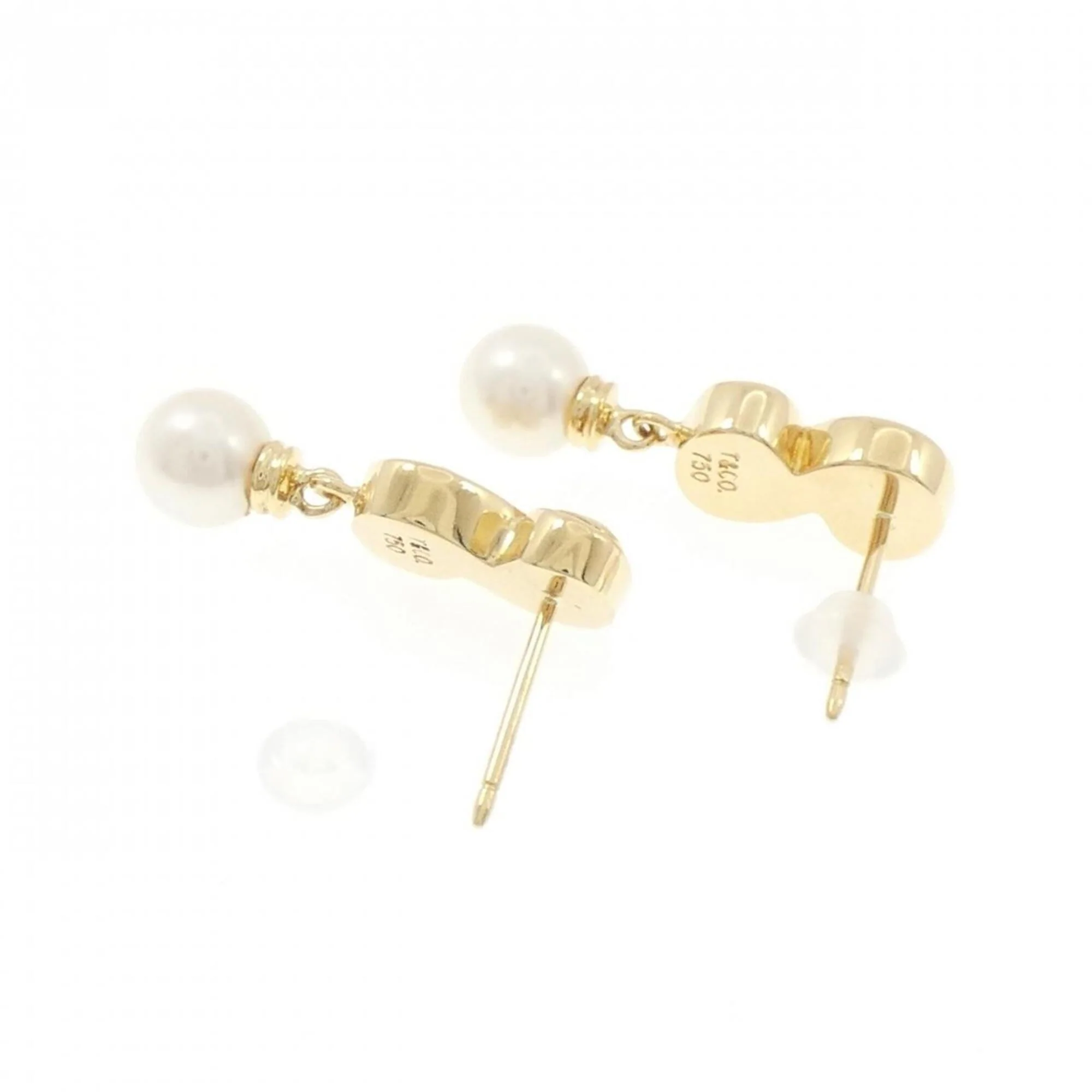 Earrings Pearl 18K Yellow Gold - Image 3