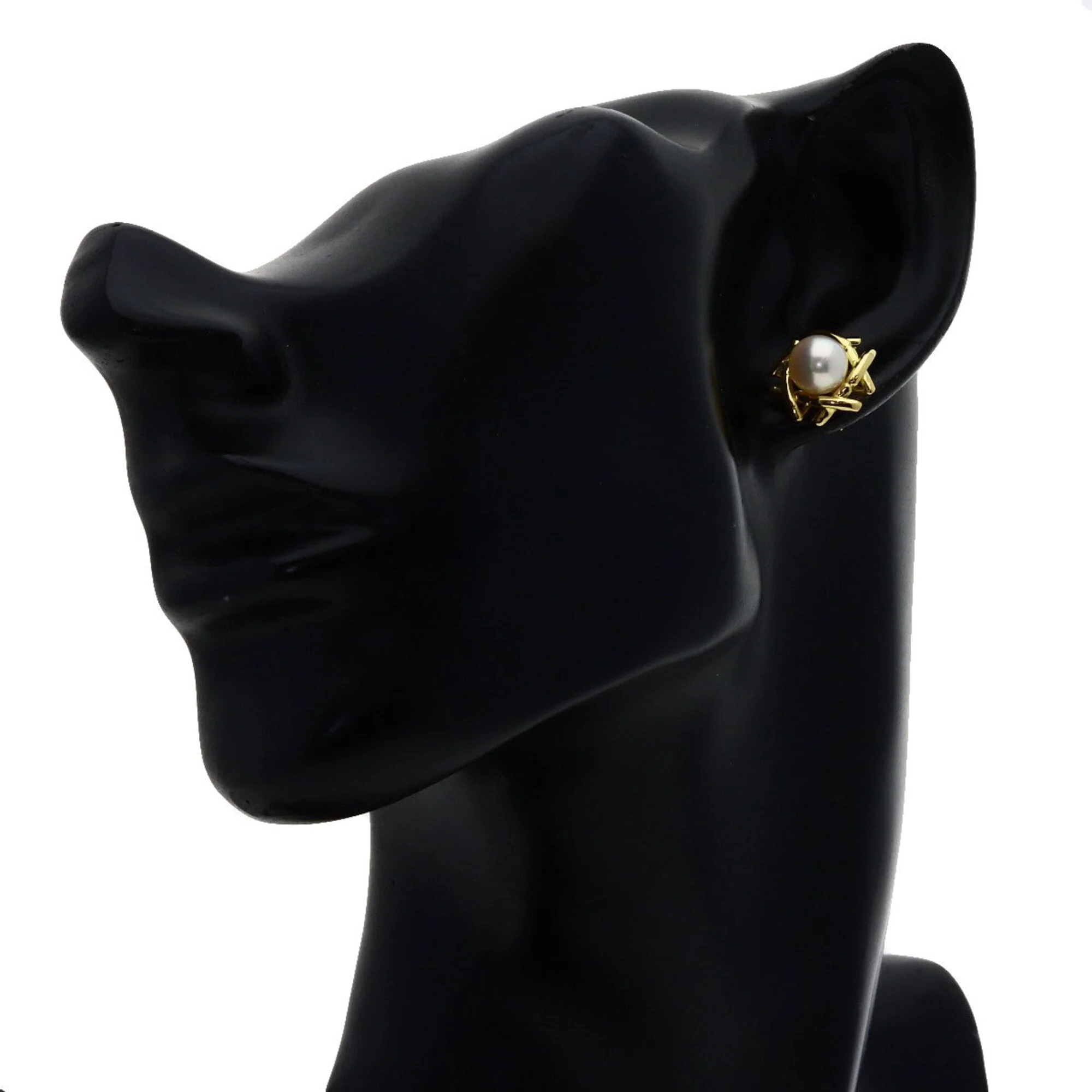 Earrings Pearl 18K Yellow Gold - Image 5