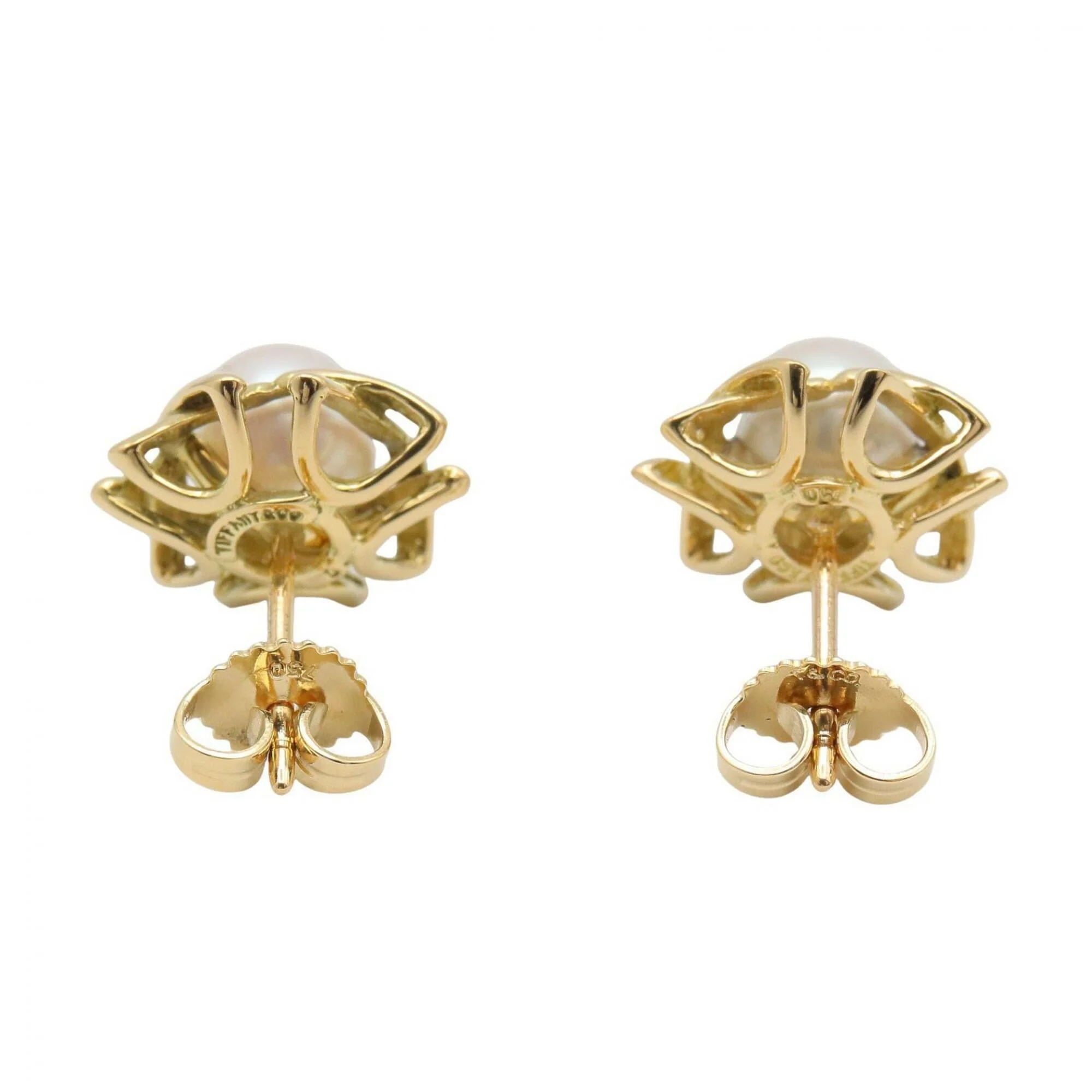 Earrings Pearl 18K Yellow Gold - Image 2