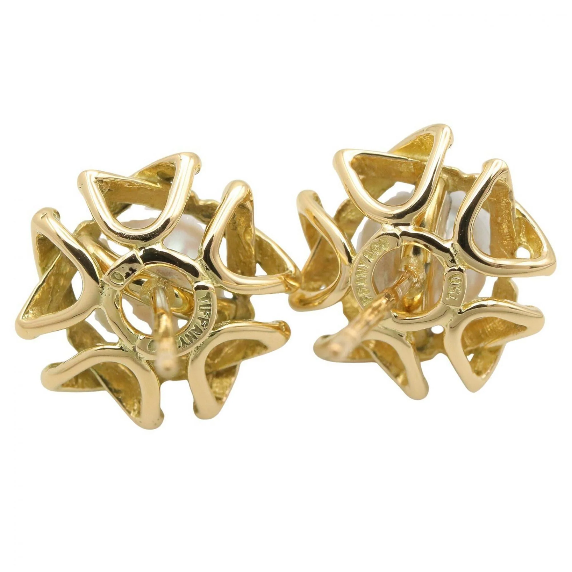 Earrings Pearl 18K Yellow Gold - Image 4