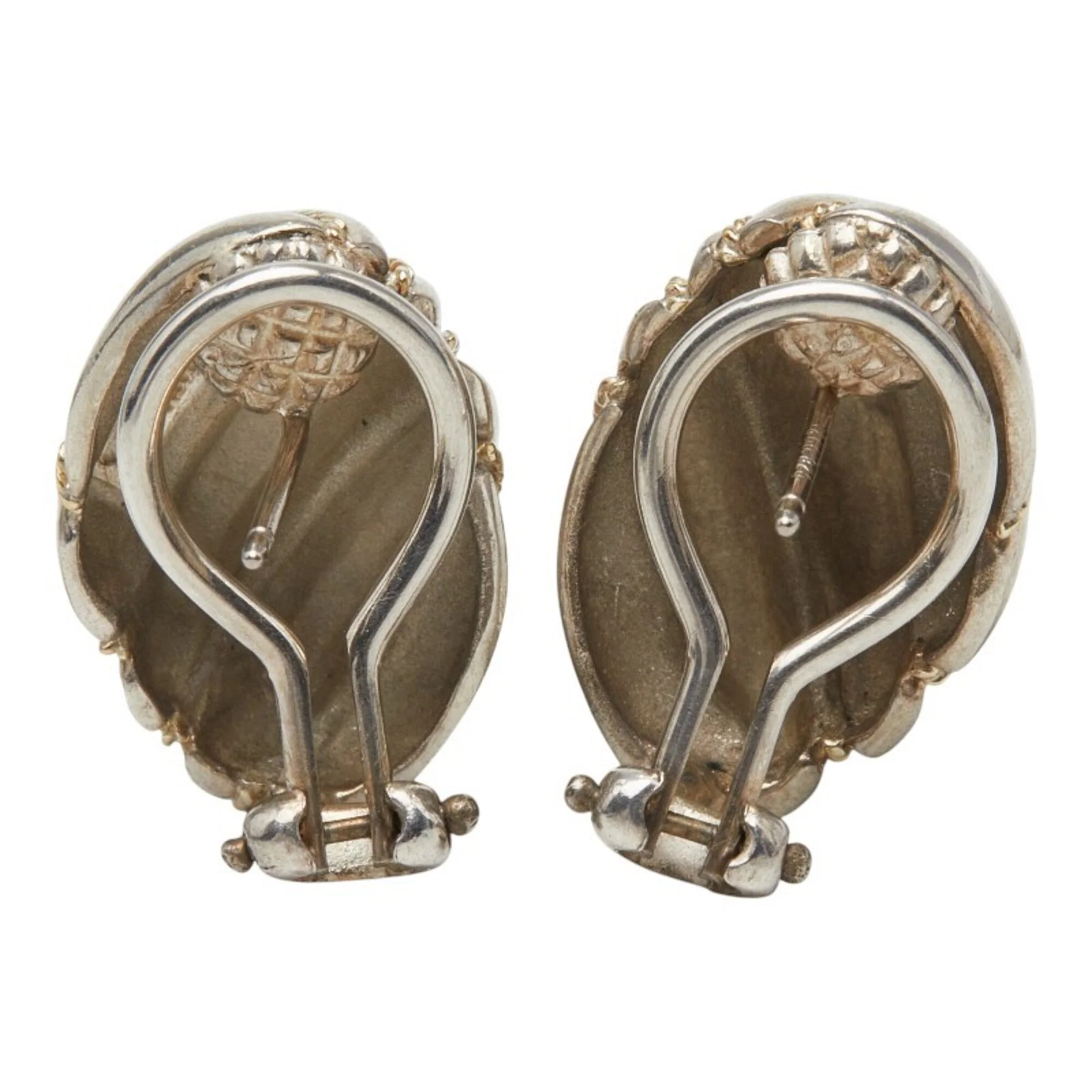 Earrings Sterling Silver and 18K Yellow Gold - Image 3