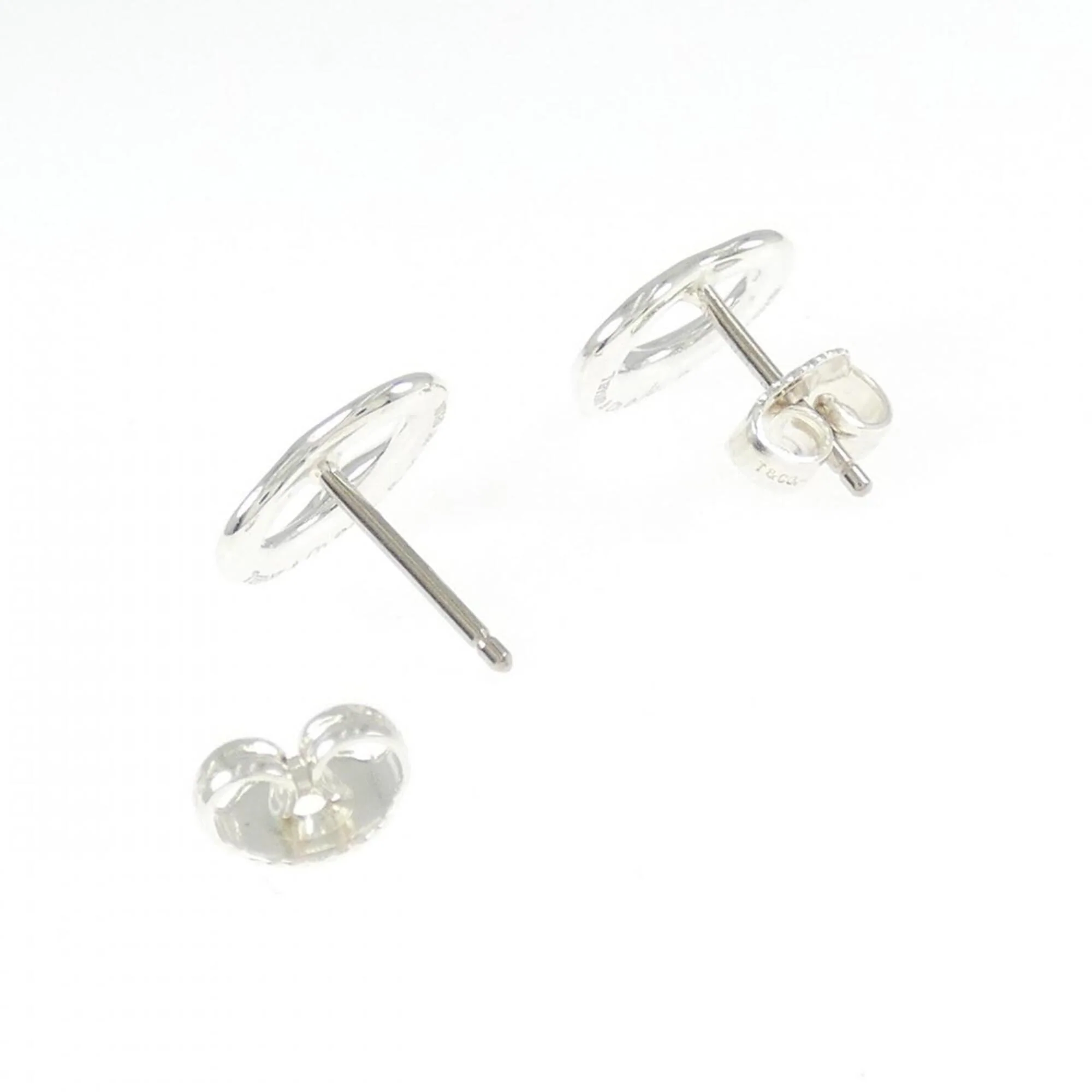 Open Heart Earrings Sterling Silver 10.7mm Sterling Silver - Image 3