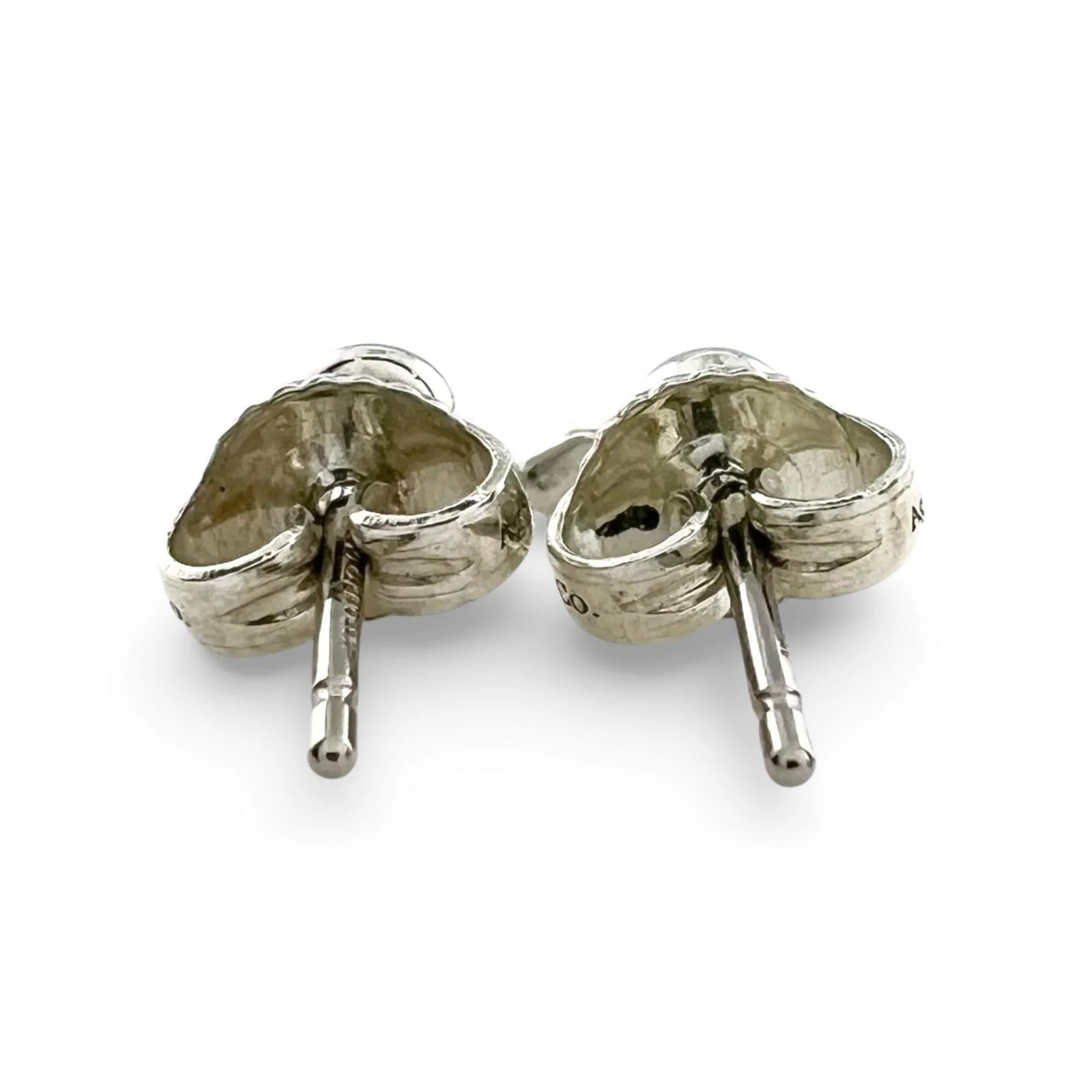 Open Heart Earrings Sterling Silver 35mm Sterling Silver - Image 6