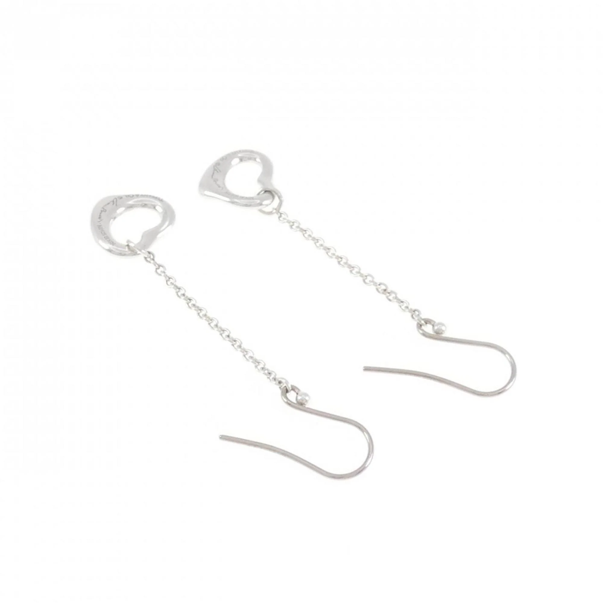 Open Heart Earrings Sterling Silver Sterling Silver - Image 3