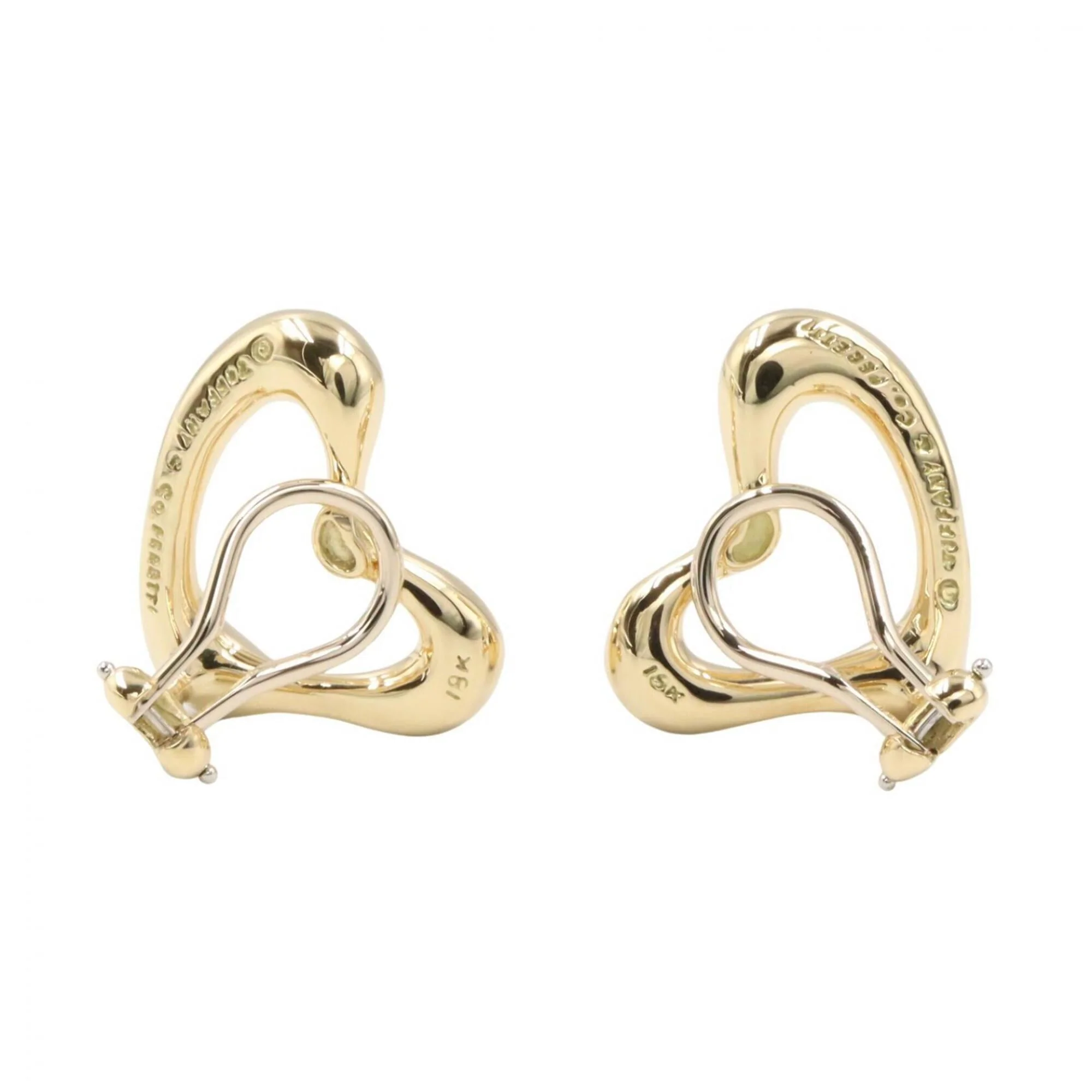 Open Heart Rutilated Quartz Earrings Quartz Watch 18K Yellow Gold - Image 2