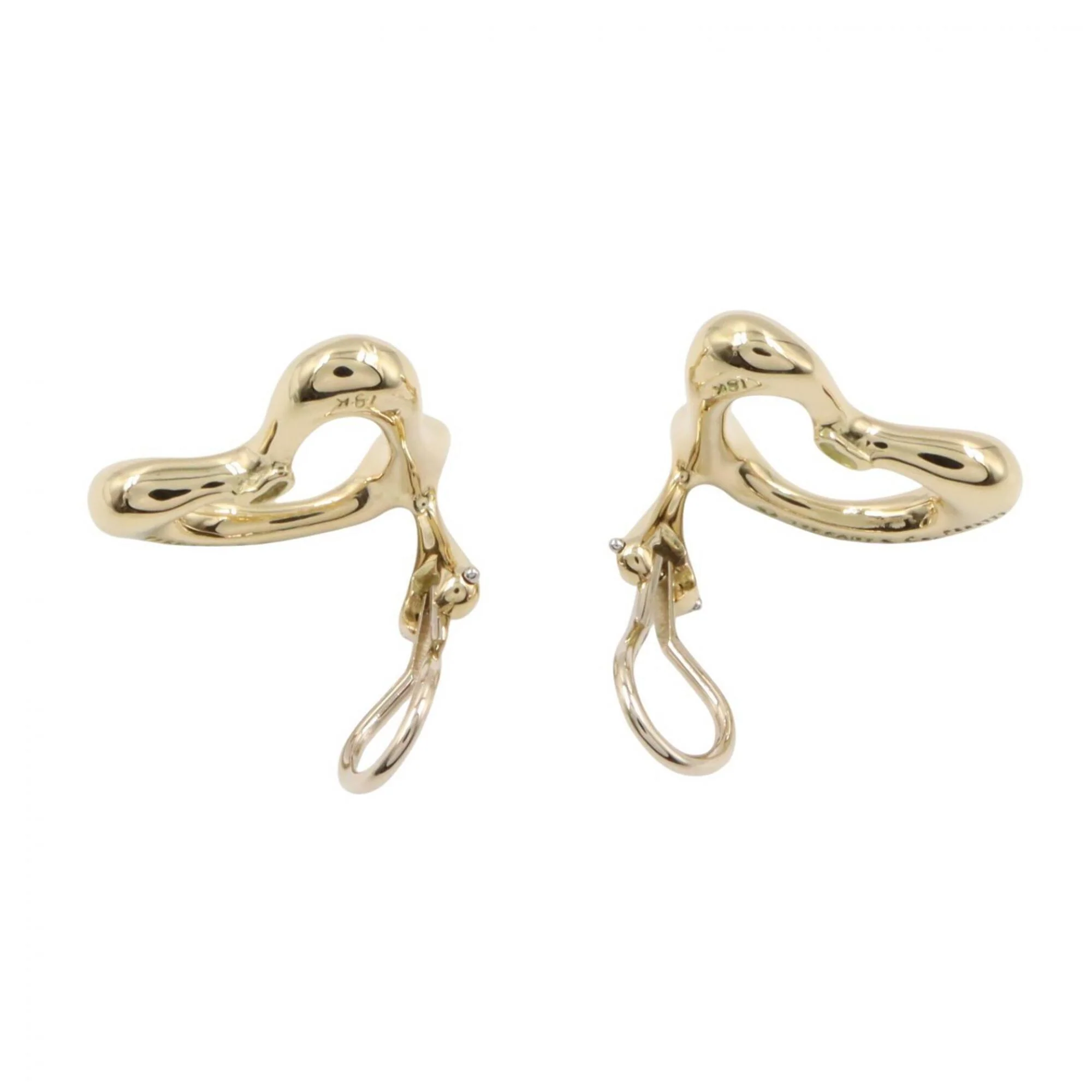 Open Heart Rutilated Quartz Earrings Quartz Watch 18K Yellow Gold - Image 3