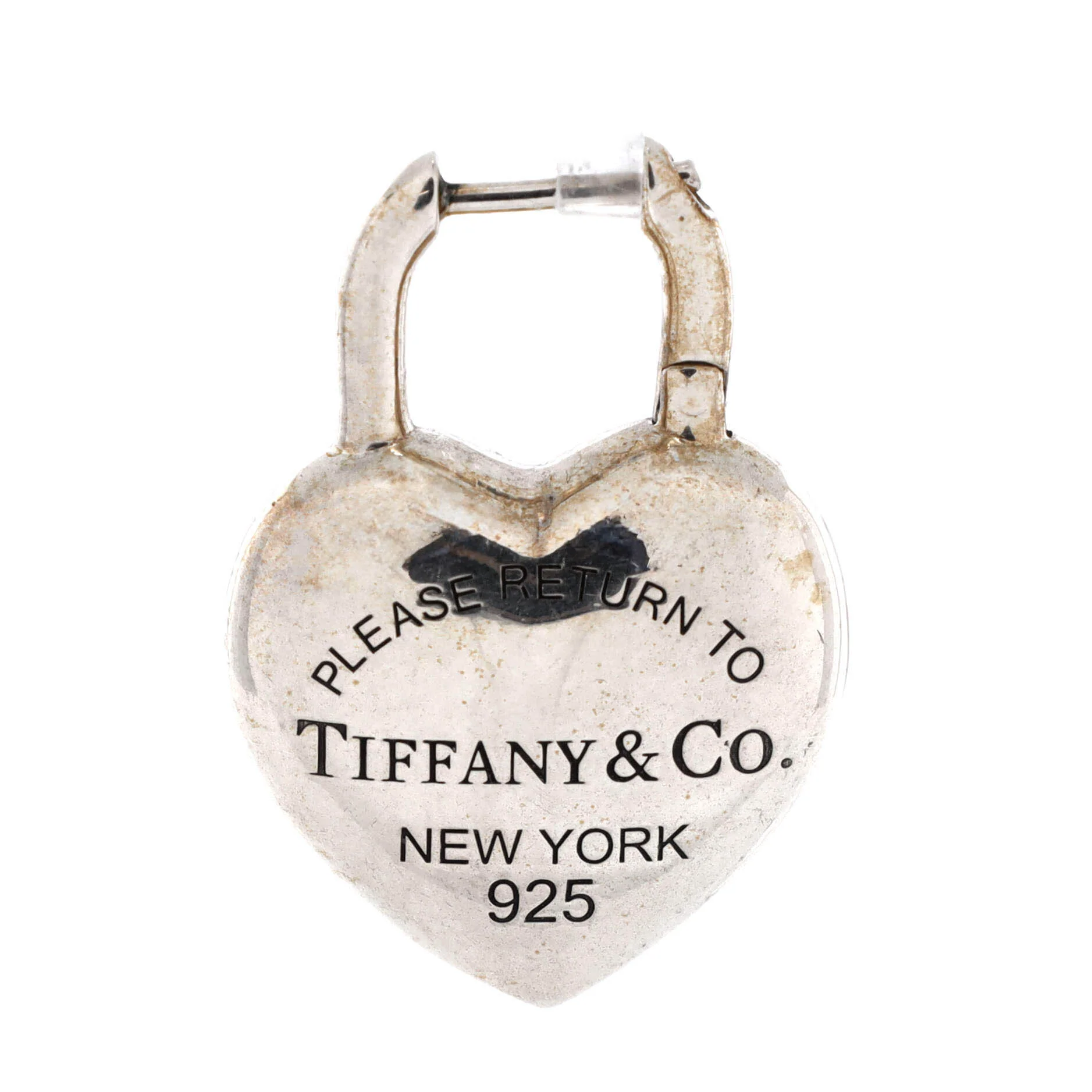 Return to Tiffany Full Heart Earrings Sterling Silver - Image 3