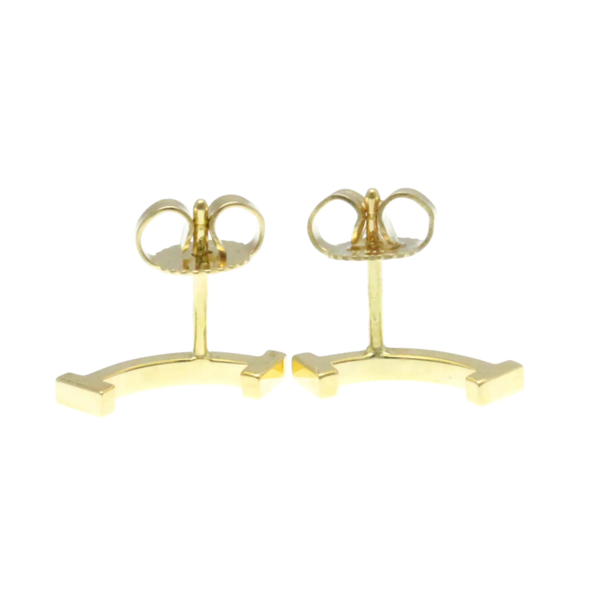 Smile Stud Earrings 18K Yellow Gold 18K Yellow Gold - Image 2