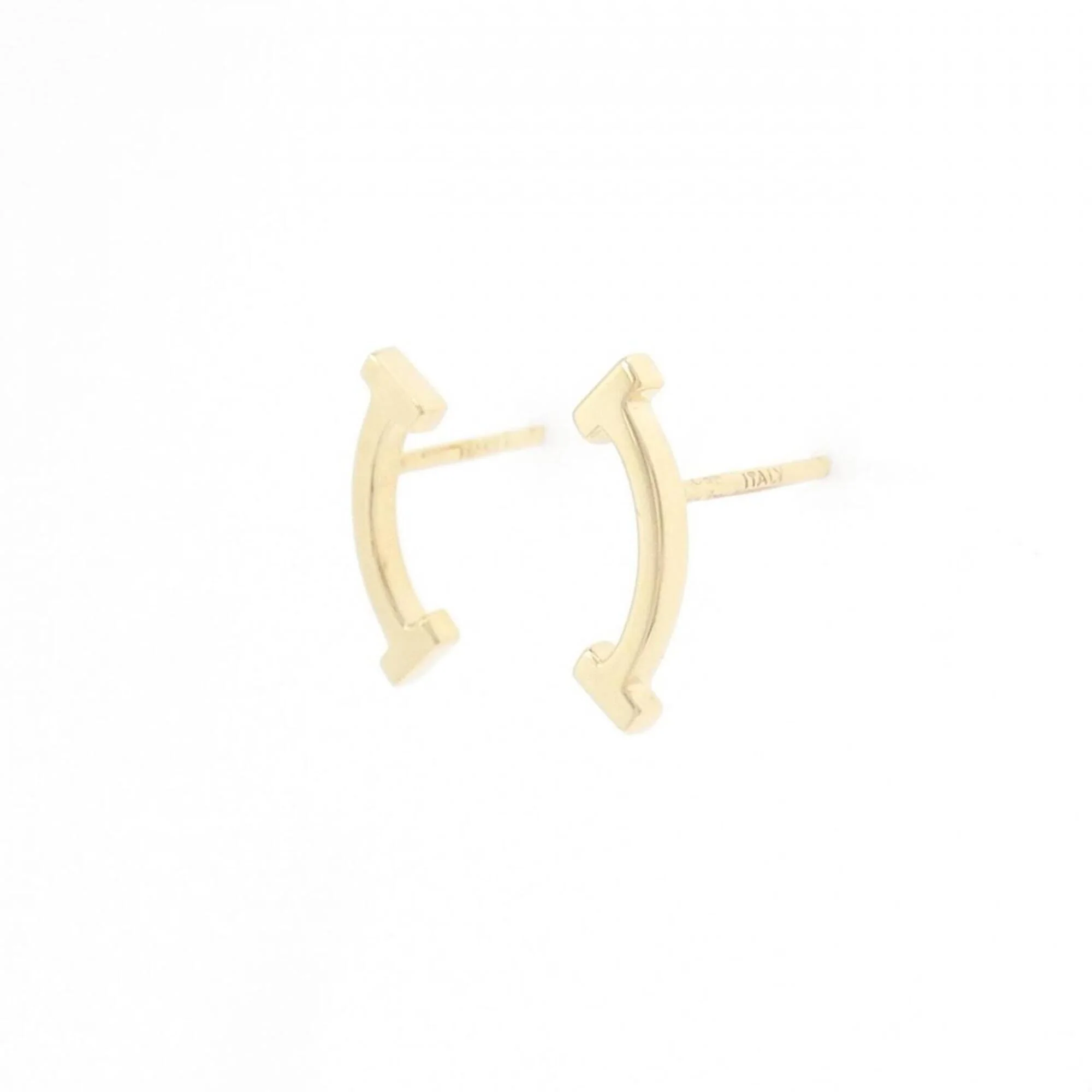 T Smile Pendant Necklace 18K Yellow Gold Earrings 18K Yellow Gold - Image 2