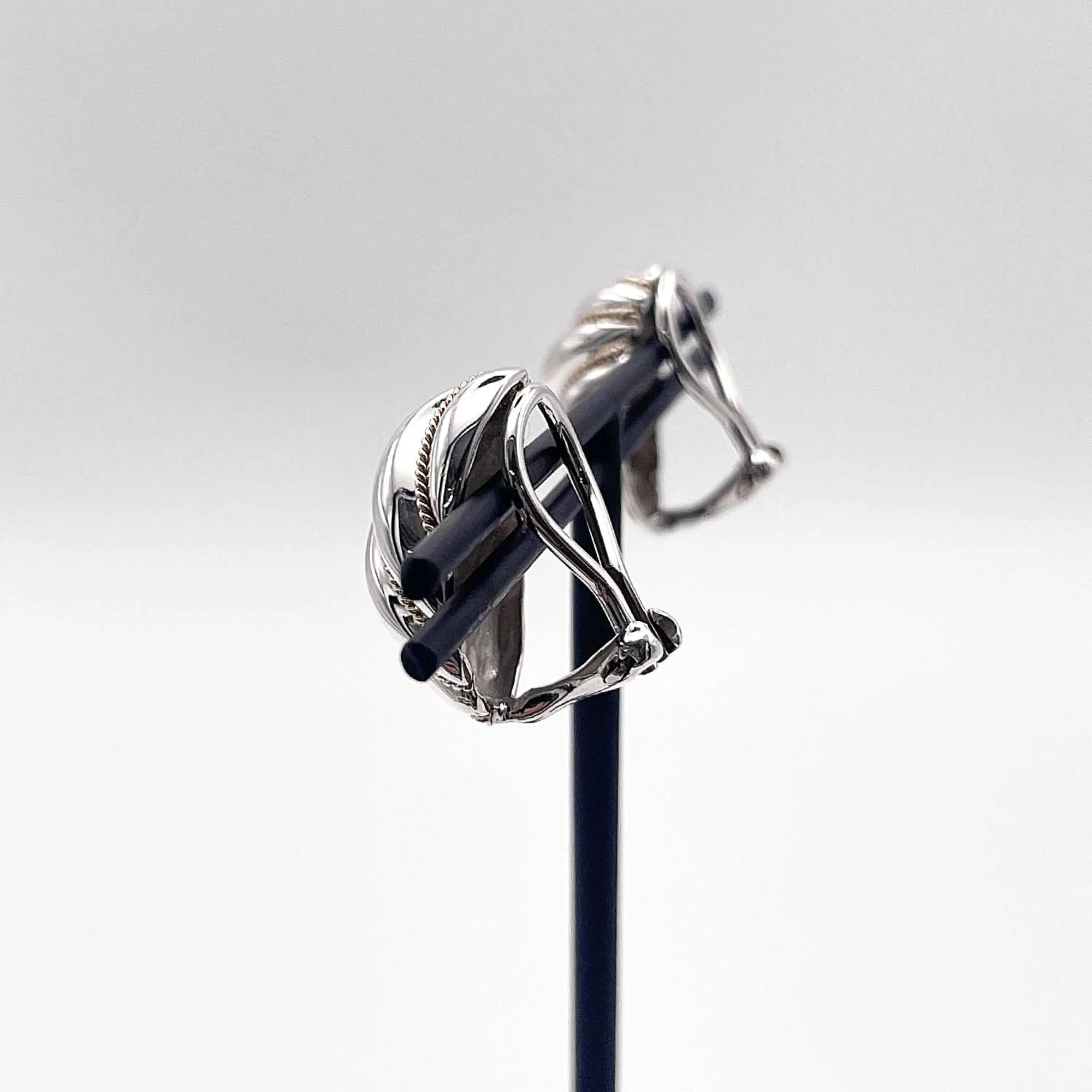 Vintage Earrings Sterling Silver - Image 3
