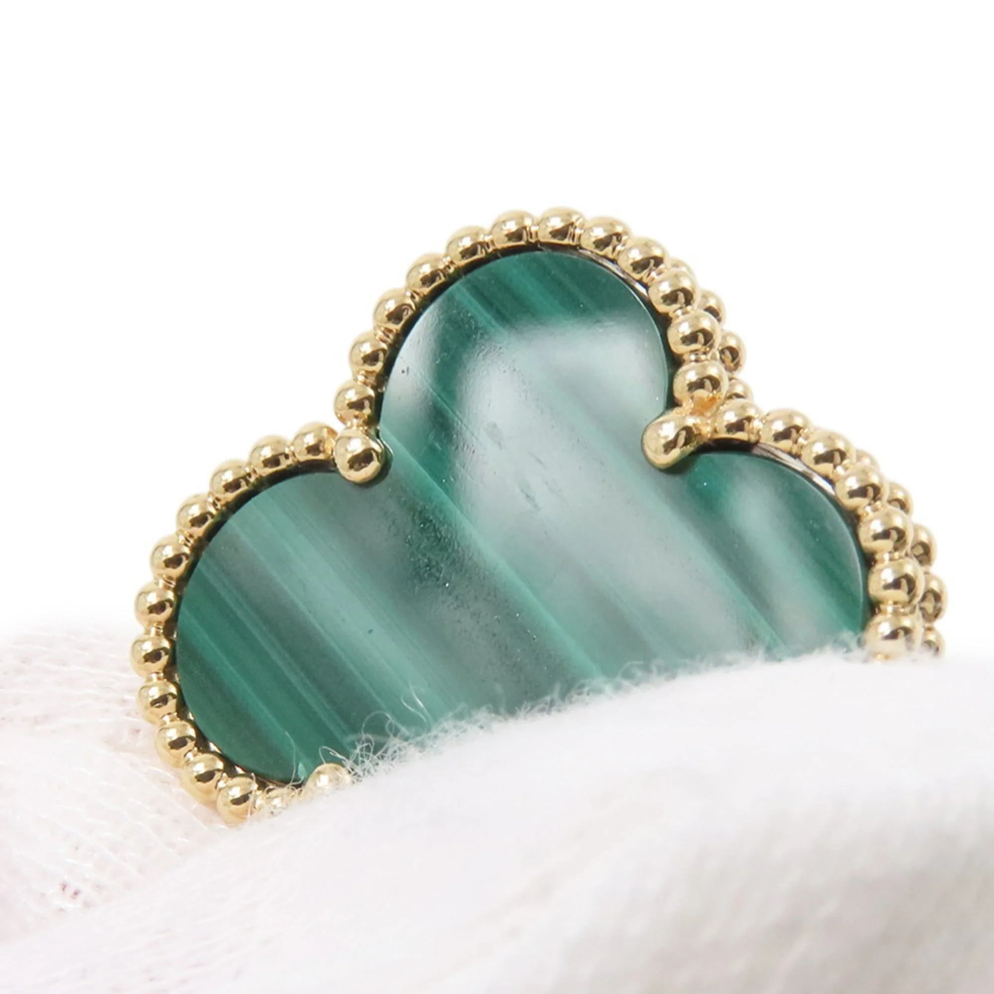 Alhambra Earrings 18K Yellow Gold and Malachite 18K Yellow Gold - Image 8