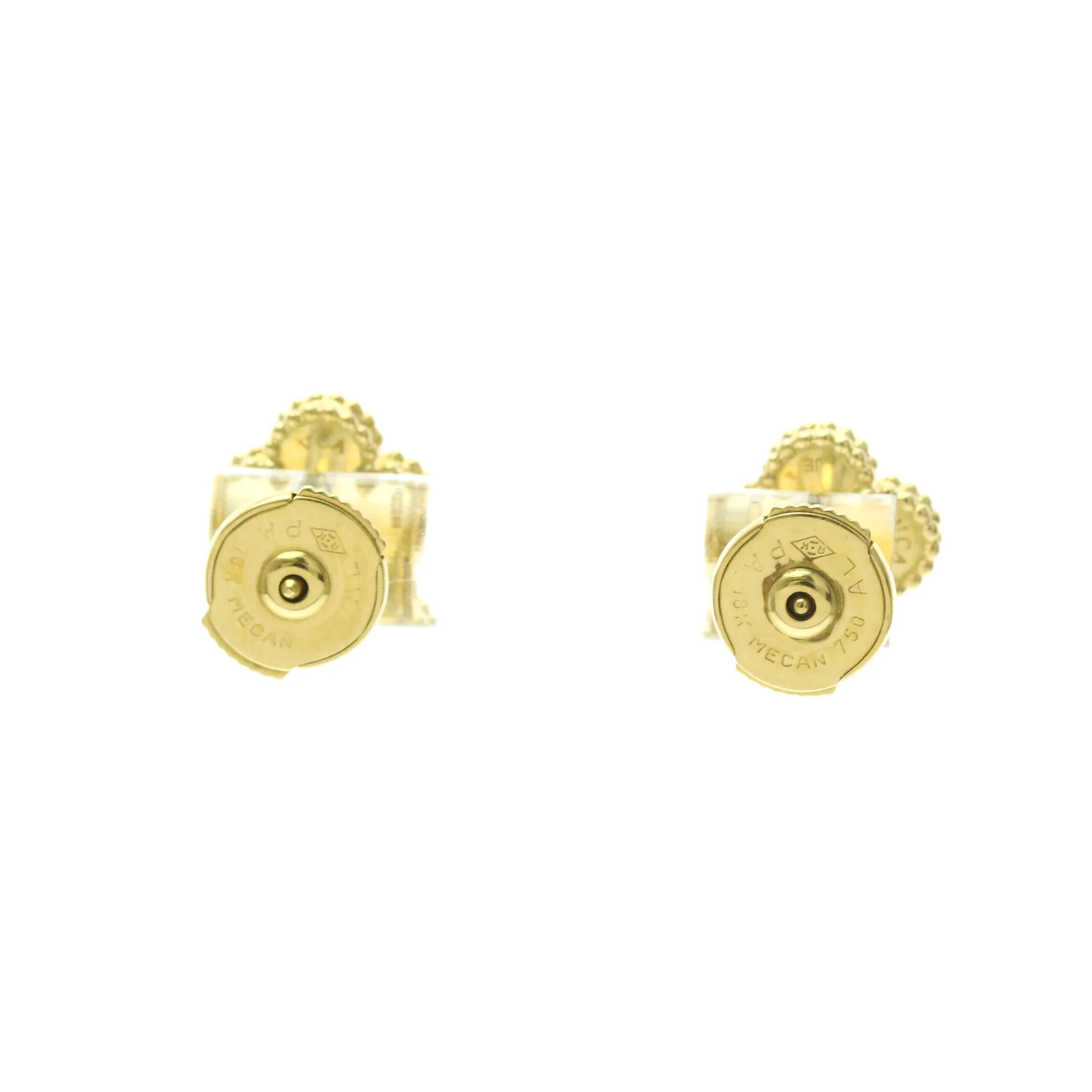 Sweet Alhambra Earrings 18K Yellow Gold and Mother of Pearl 18K Yellow Gold - Image 2