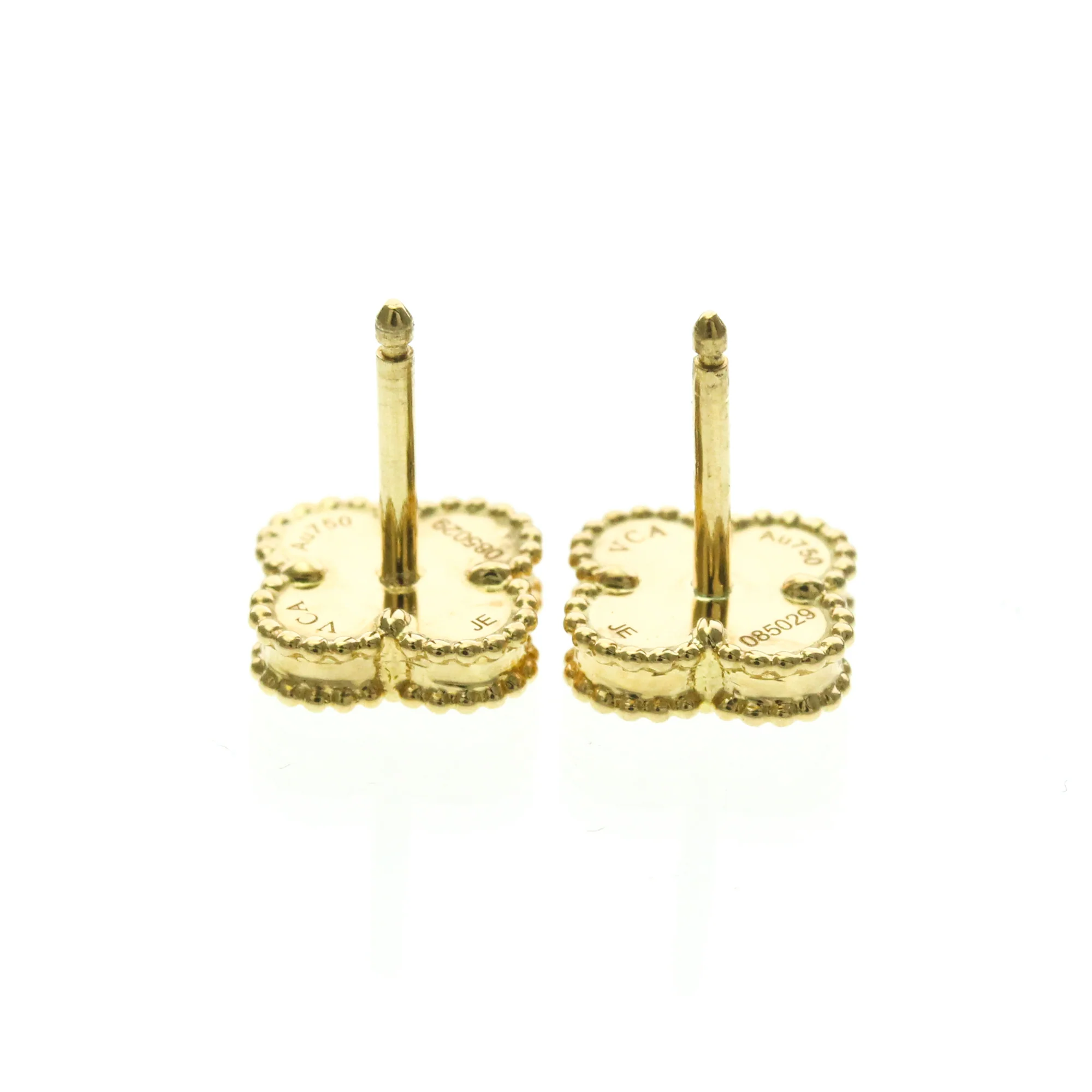 Sweet Alhambra Earrings 18K Yellow Gold and Mother of Pearl 18K Yellow Gold - Image 5