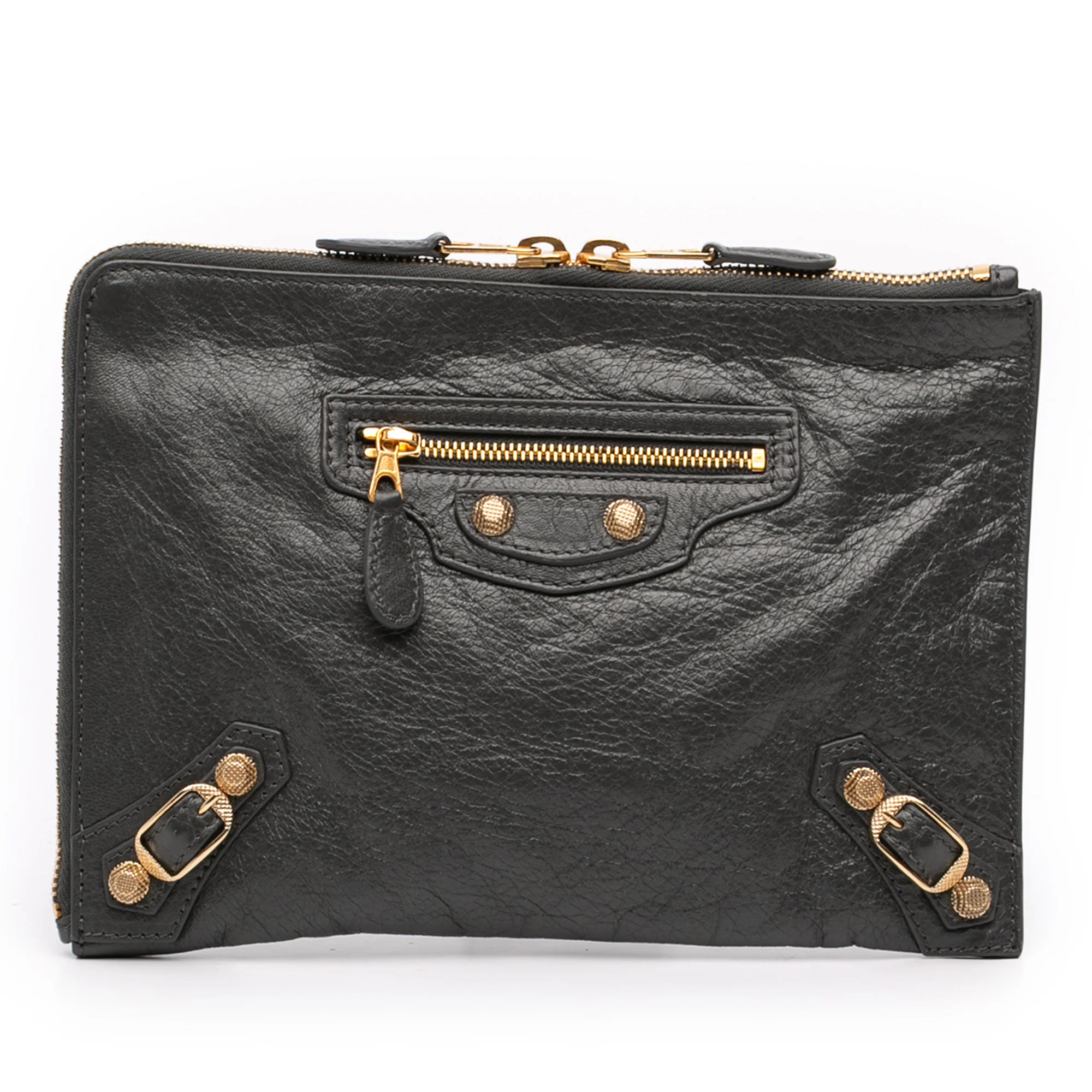Flat Crossbody Giant Studs Leather