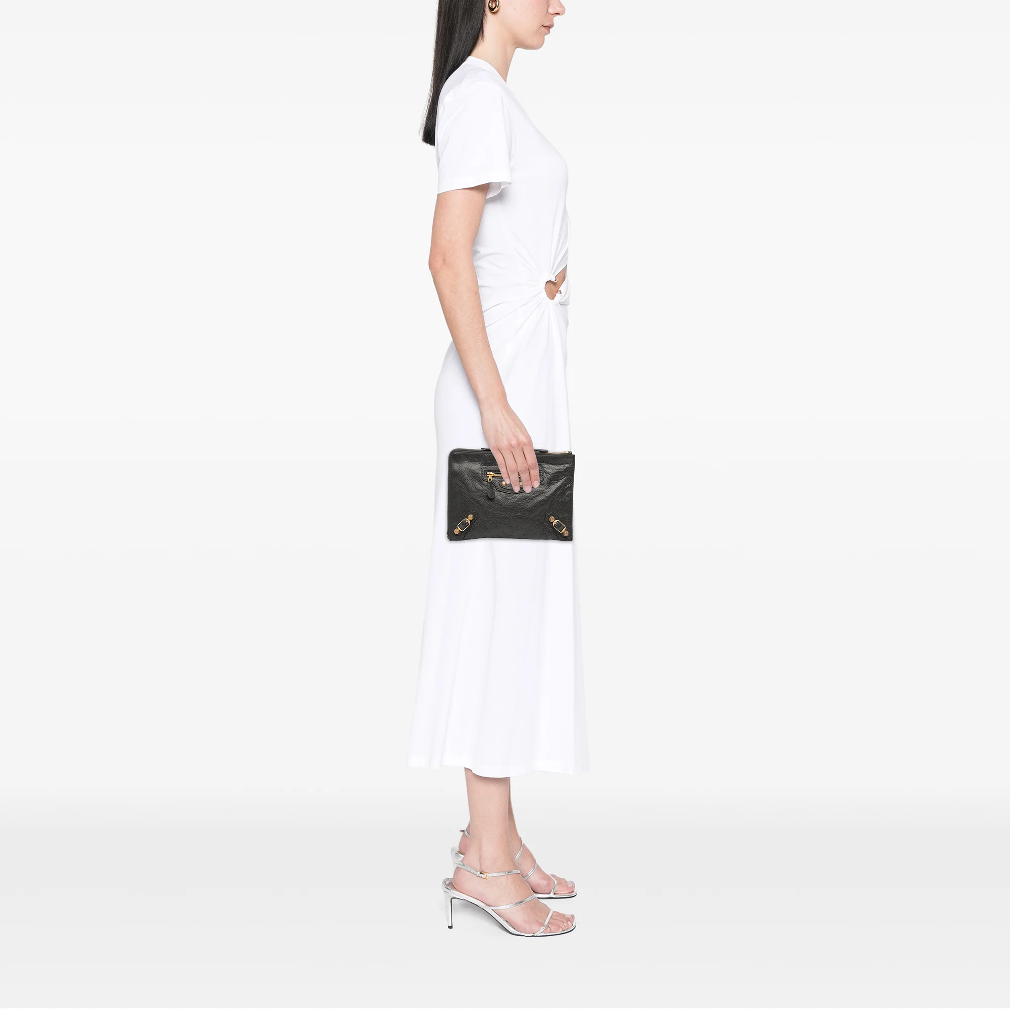 Flat Crossbody Giant Studs Leather - Image 9
