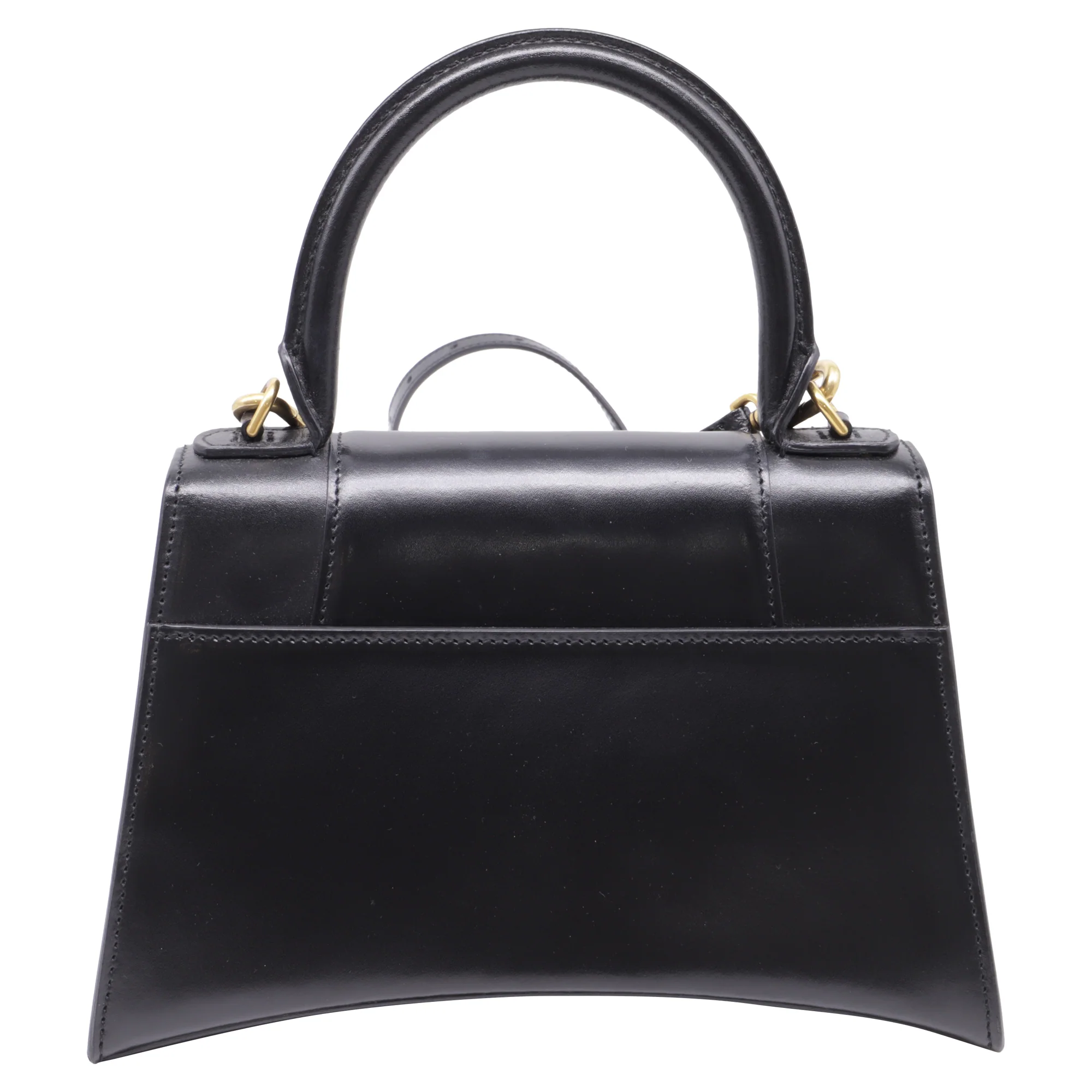 Hourglass Top Handle Bag Leather Small - Image 4