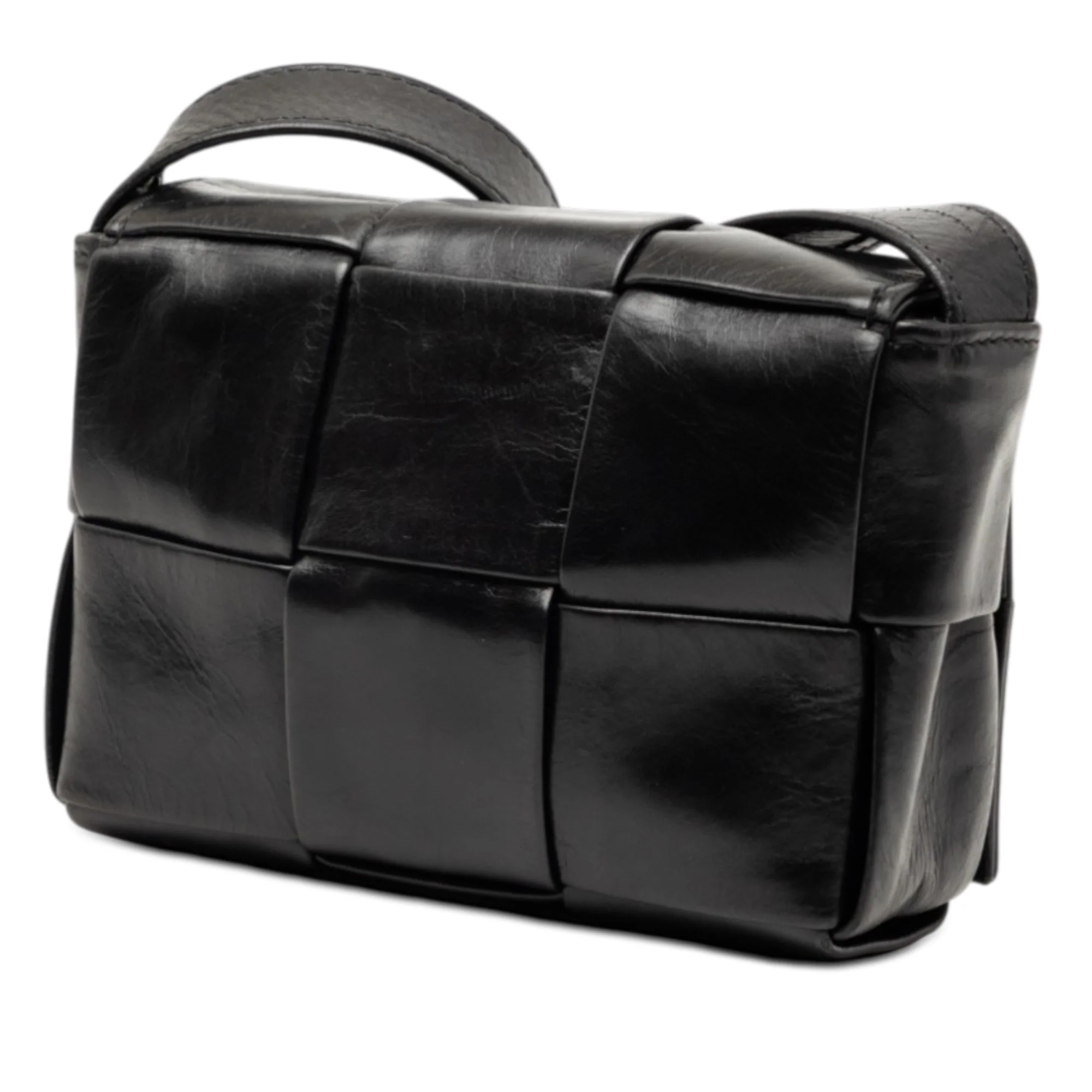 Cassette Crossbody Bag Maxi Intrecciato Leather - Image 2