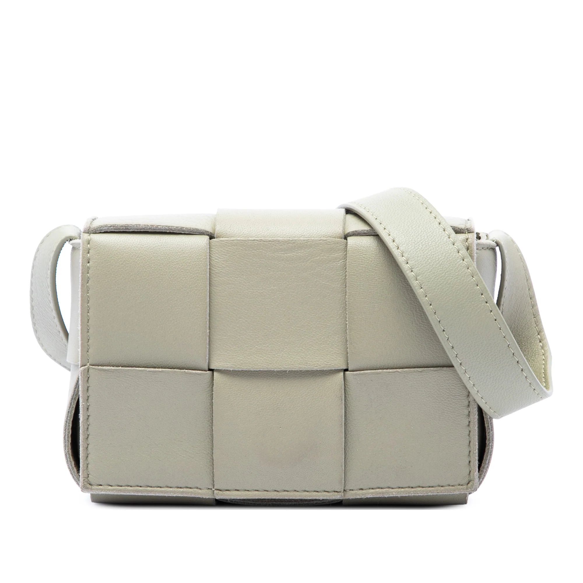 Cassette Crossbody Bag Maxi Intrecciato Leather