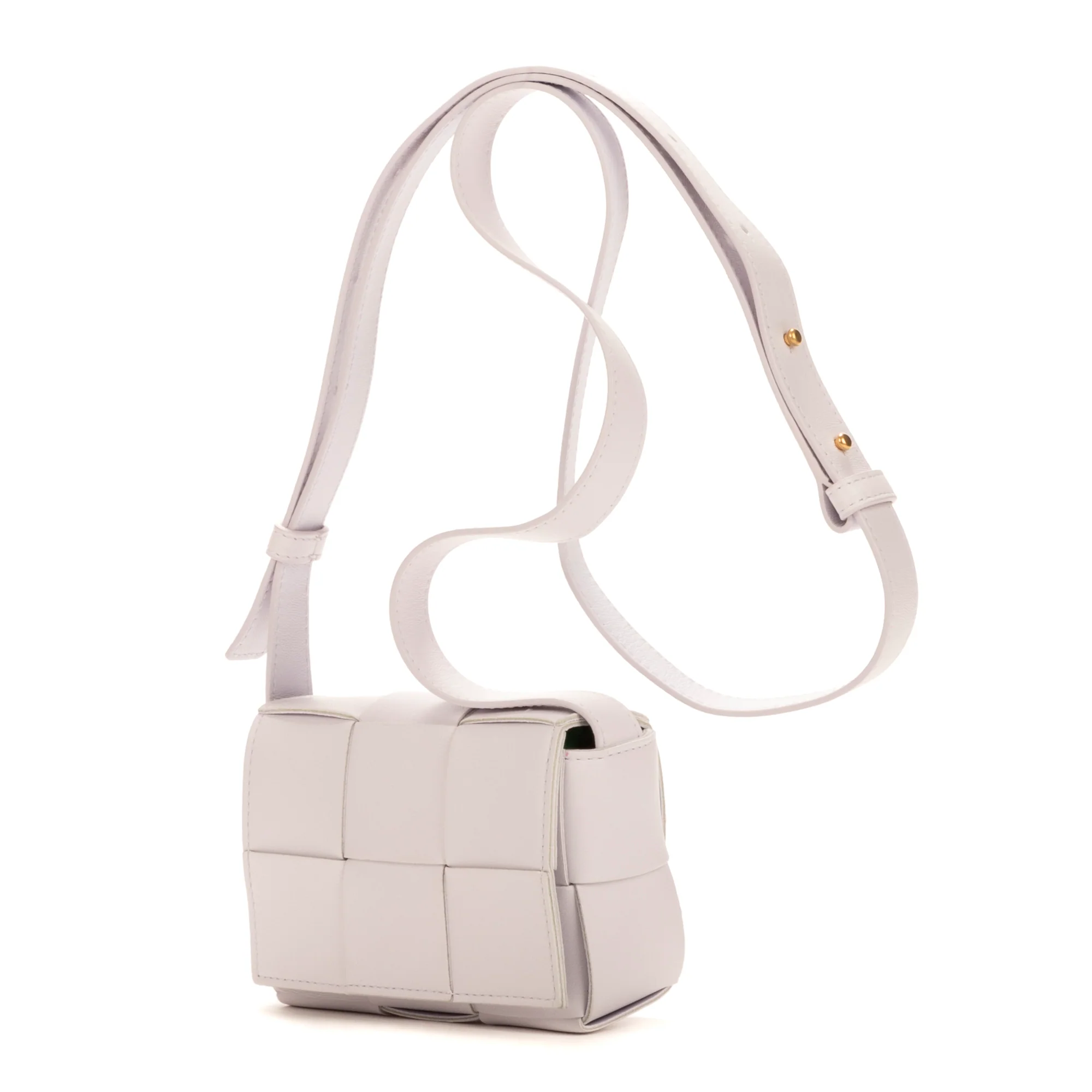 Cassette Crossbody Bag Maxi Intrecciato Leather - Image 2