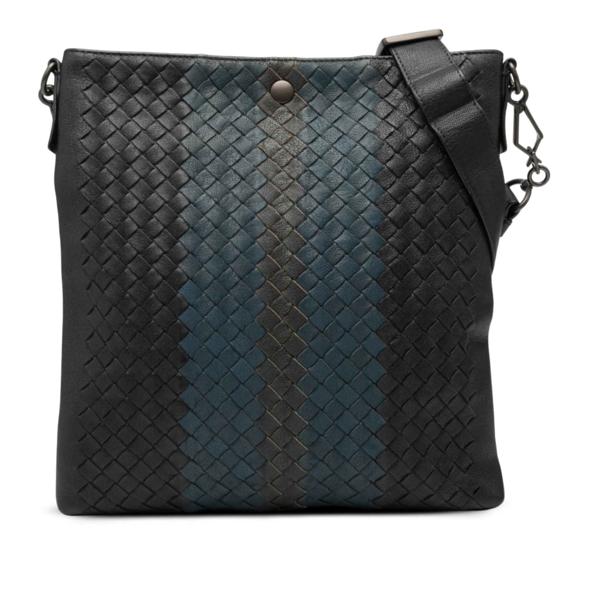 Flat Messenger Bag Intrecciato Nappa Large