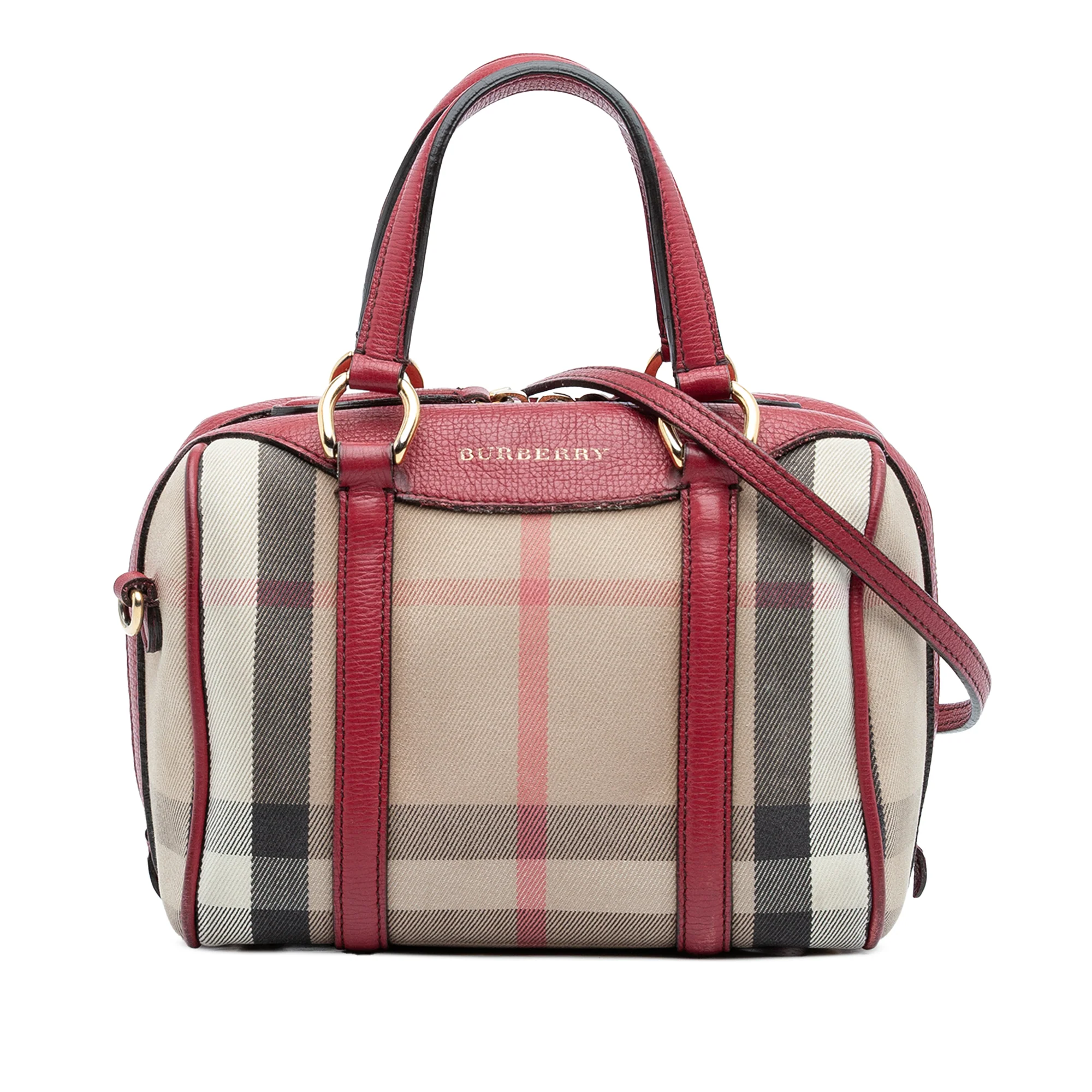 Alchester Convertible Satchel House Check Canvas Small