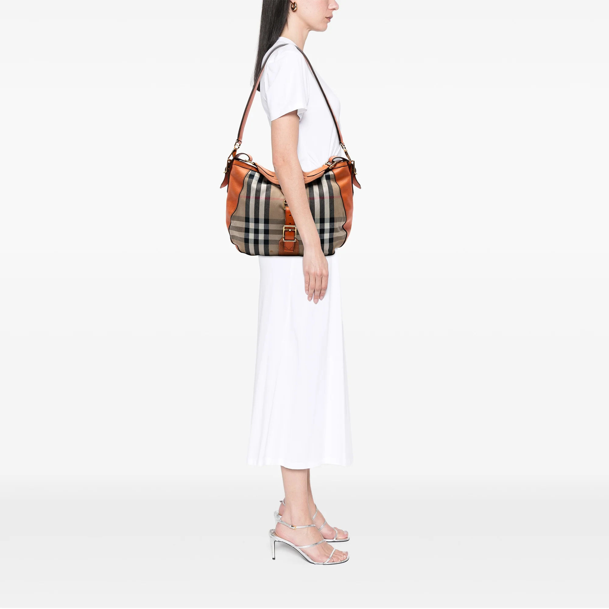 Ashwood Convertible Hobo House Check Canvas Medium - Image 7