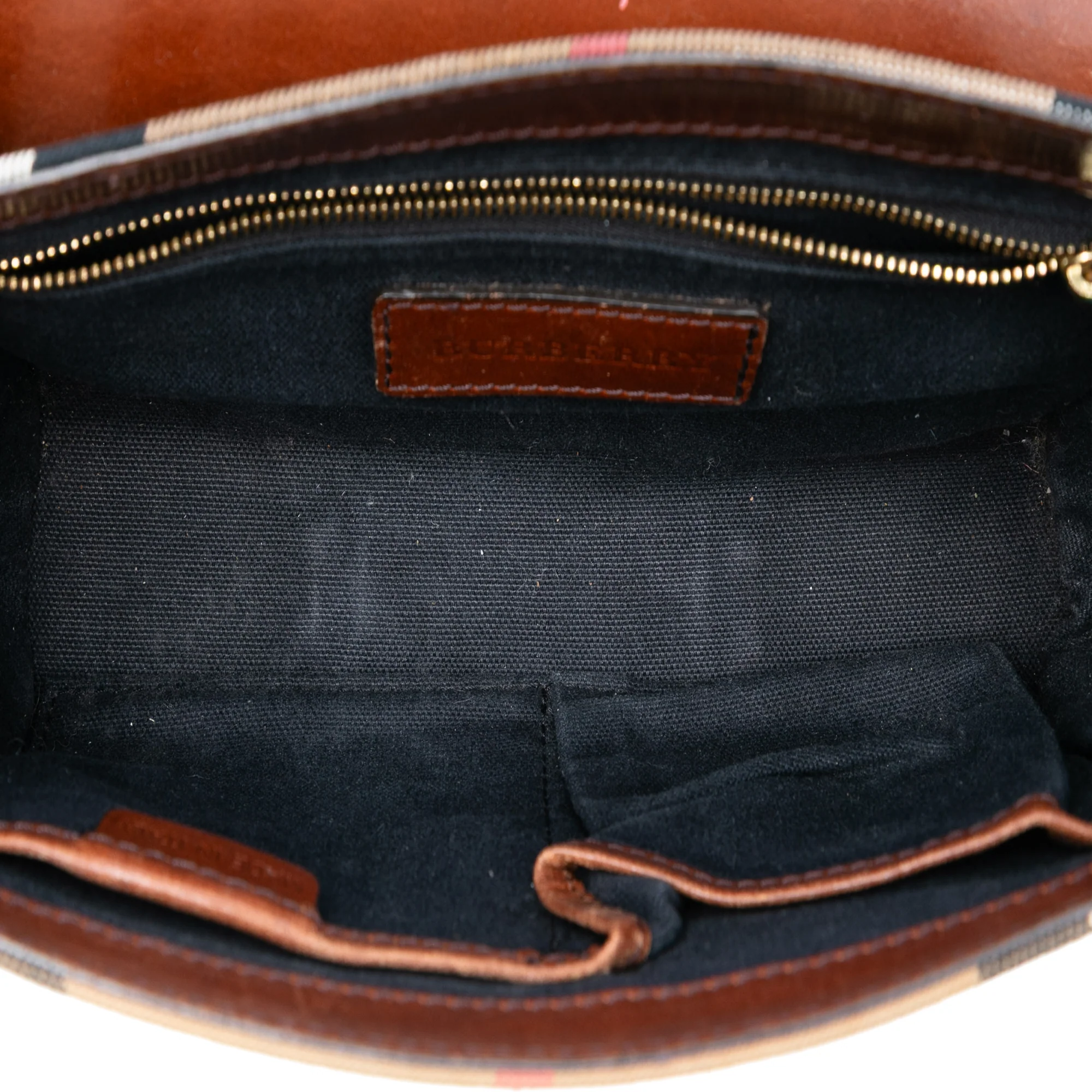 Bridle Abbott Crossbody Bag House Check Canvas and Leather Small - Image 4