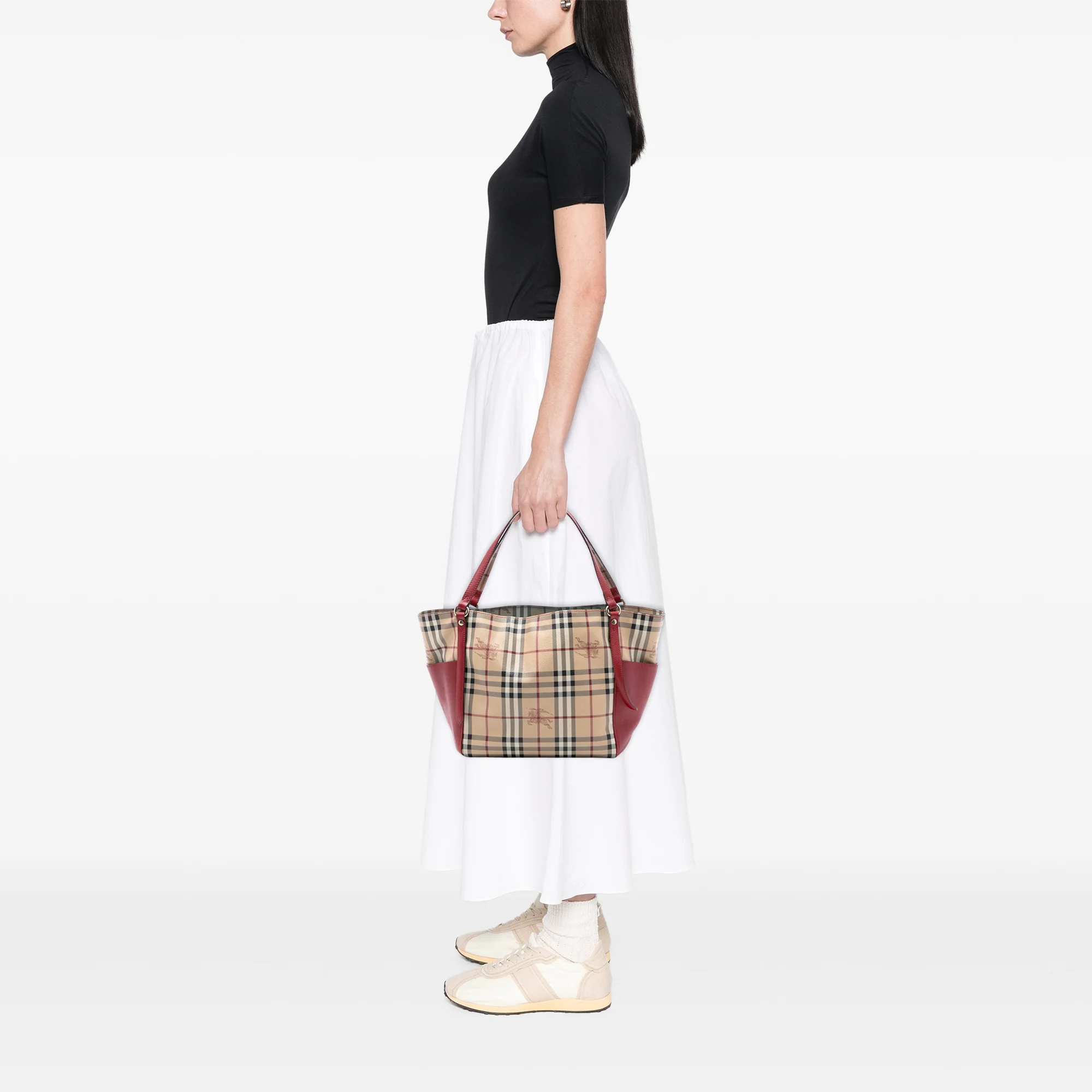 Canterbury Panels Tote Haymarket Coated Canvas and Leather Small - Image 6