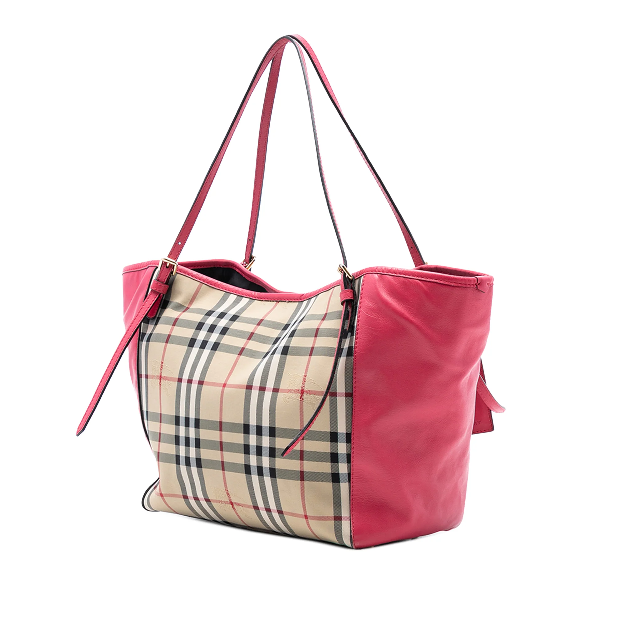 Canterbury Tote Horseferry Check Canvas and Leather Small - Image 2