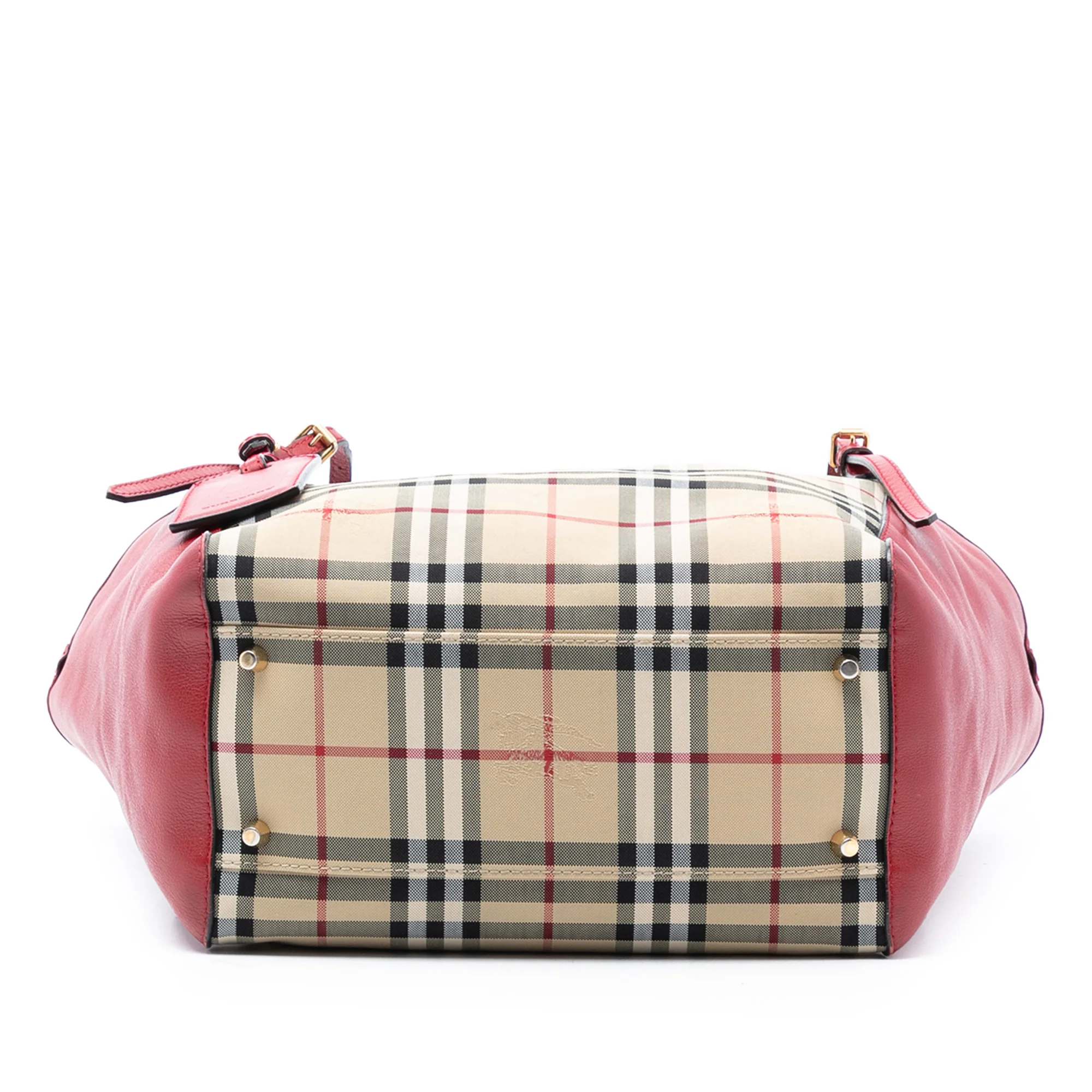 Canterbury Tote Horseferry Check Canvas and Leather Small - Image 3