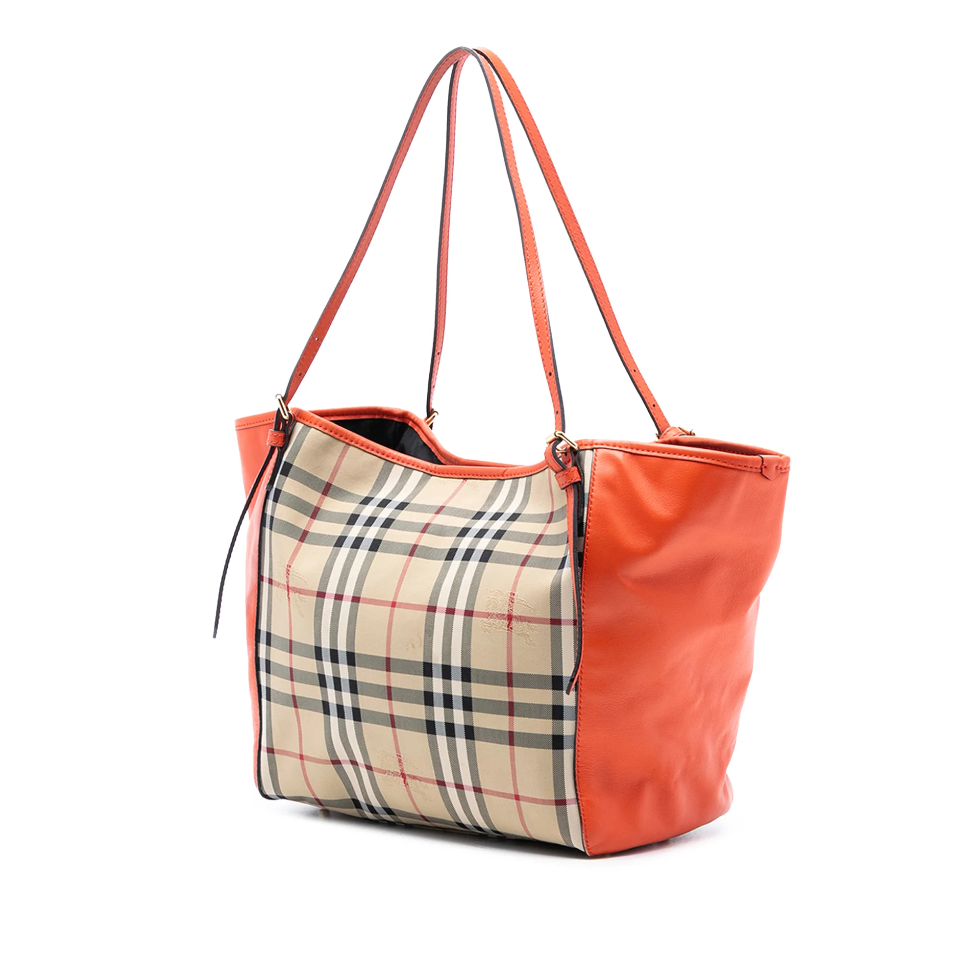 Canterbury Tote Horseferry Check Canvas and Leather Small - Image 2