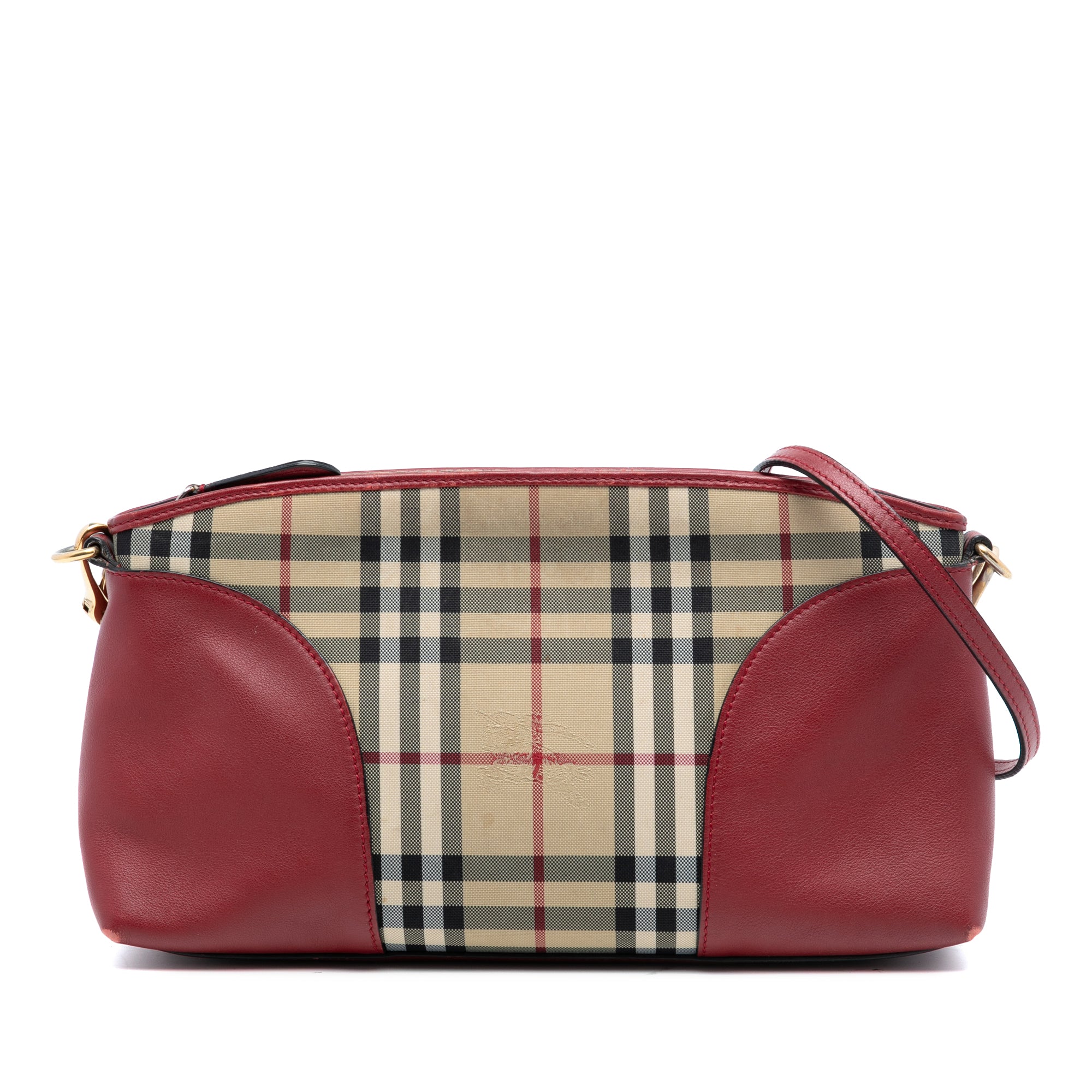 Chichester Crossbody Bag Horseferry Check Canvas and Leather Small