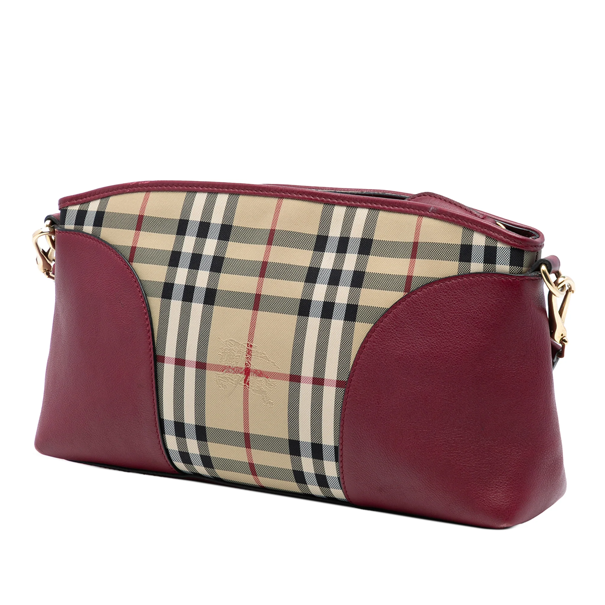 Chichester Crossbody Bag Horseferry Check Canvas and Leather Small - Image 2