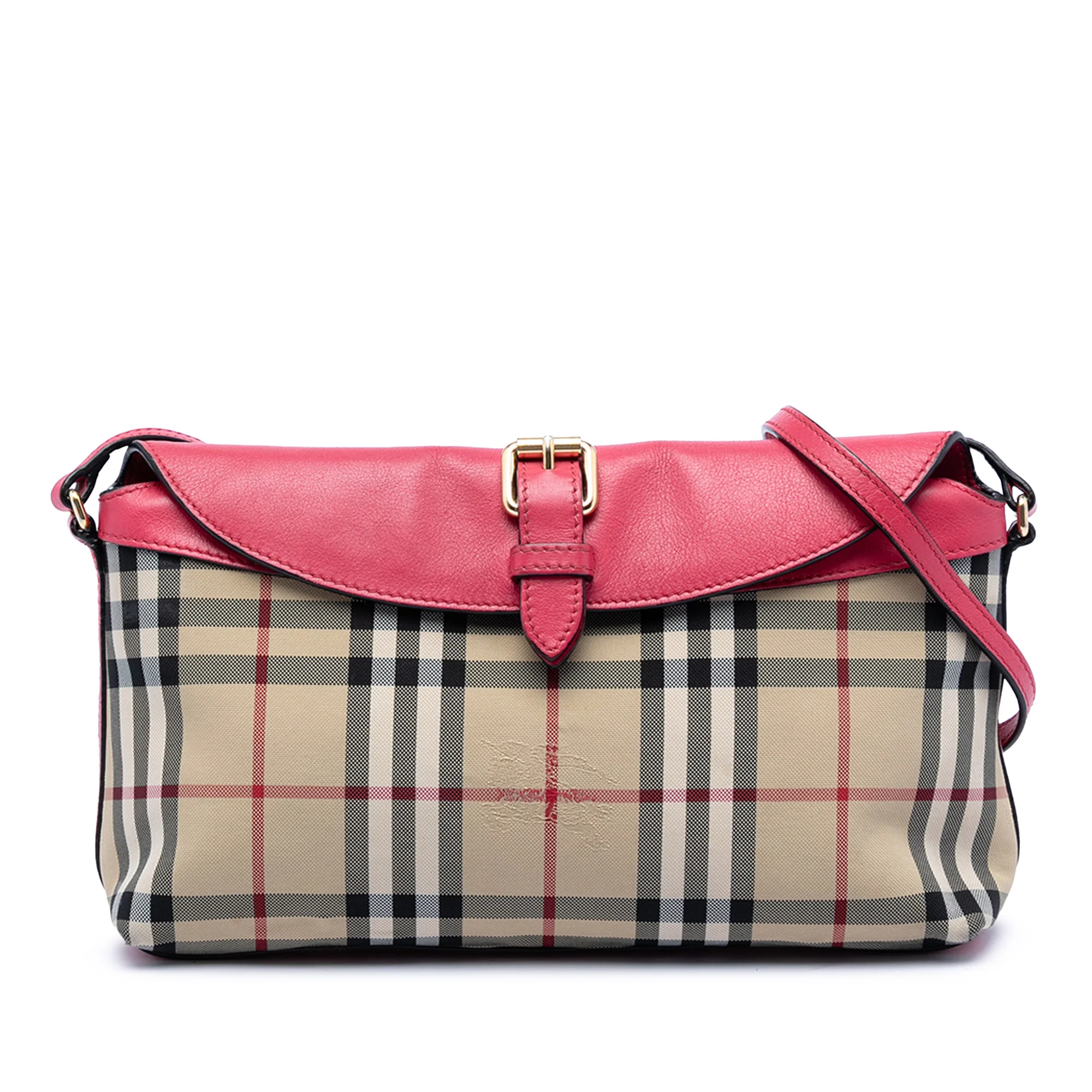Leah Clutch Bag Horseferry Check Canvas Small